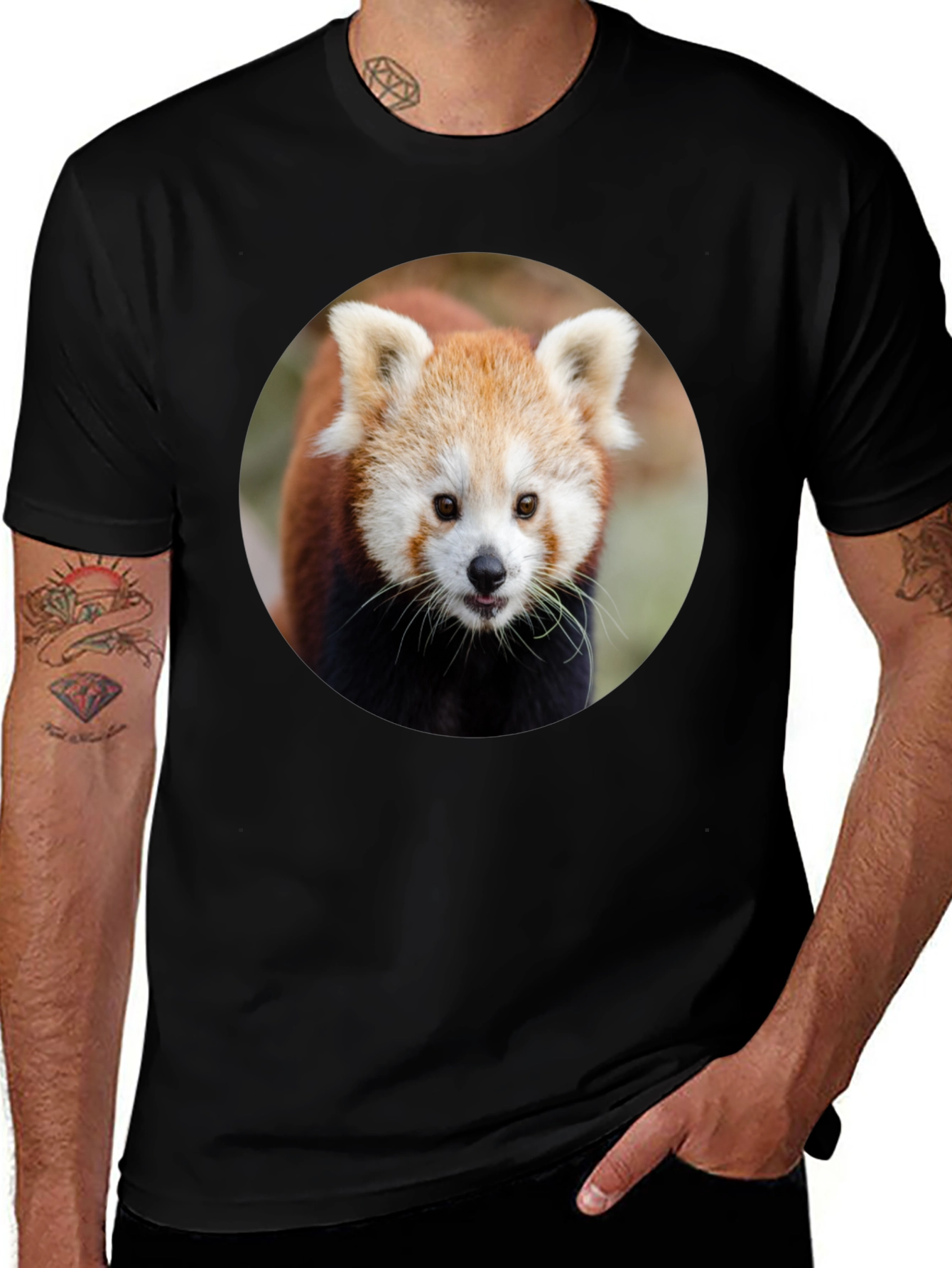 Red Panda Graphic Tee - Stylish Animal Lover T-Shirt