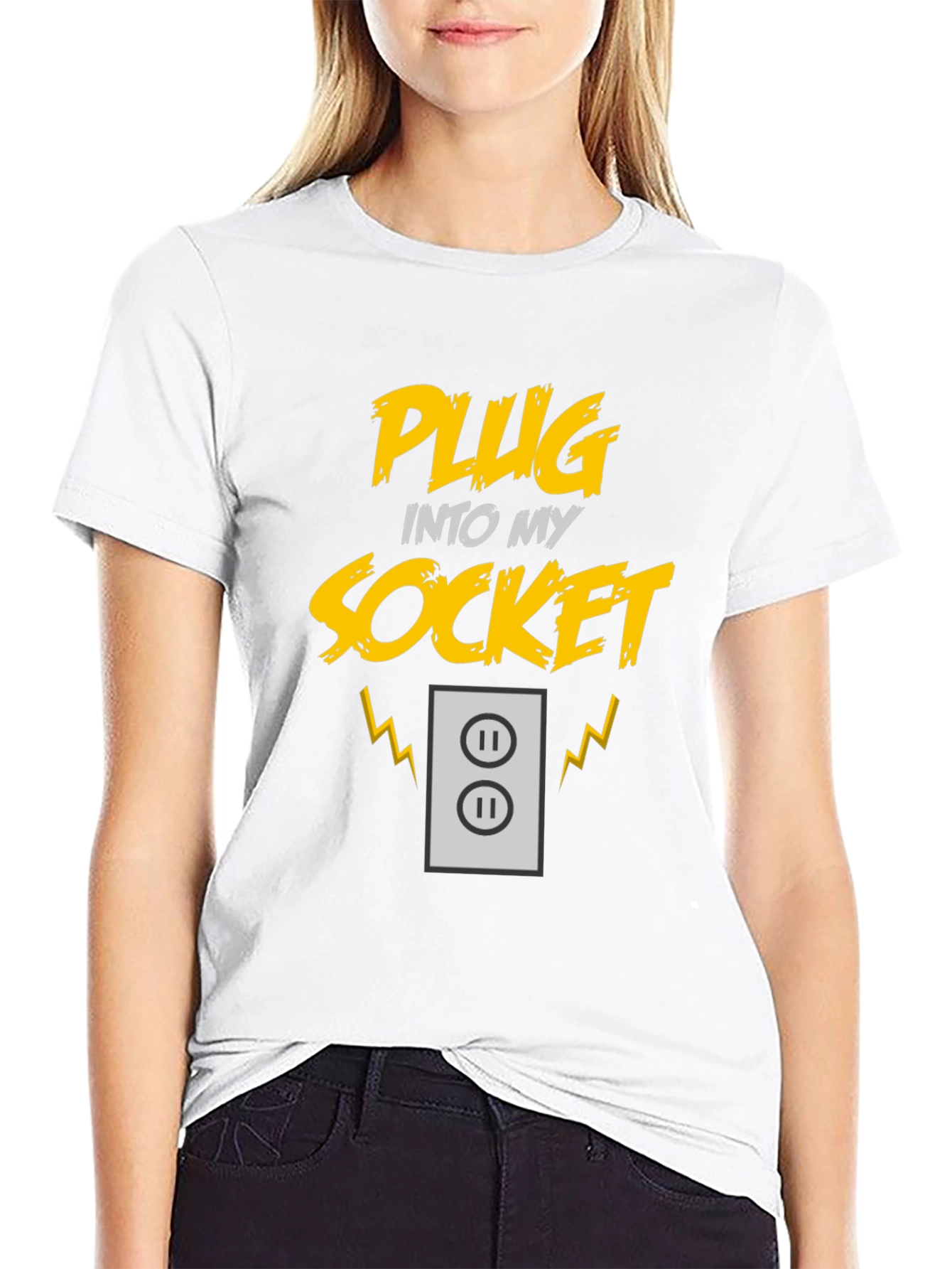 Plug Into My Socket Graphic T-Shirt