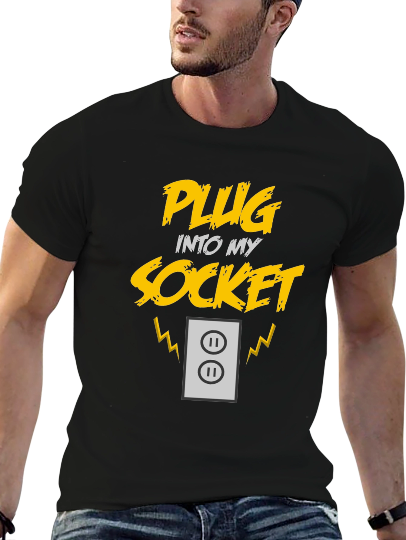 Plug Into My Socket Graphic T-Shirt