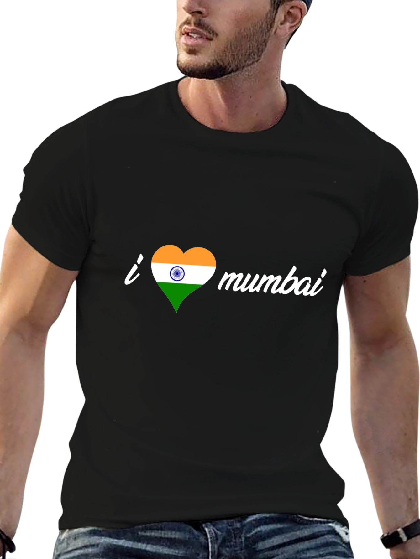 I Heart Mumbai Black T-Shirt