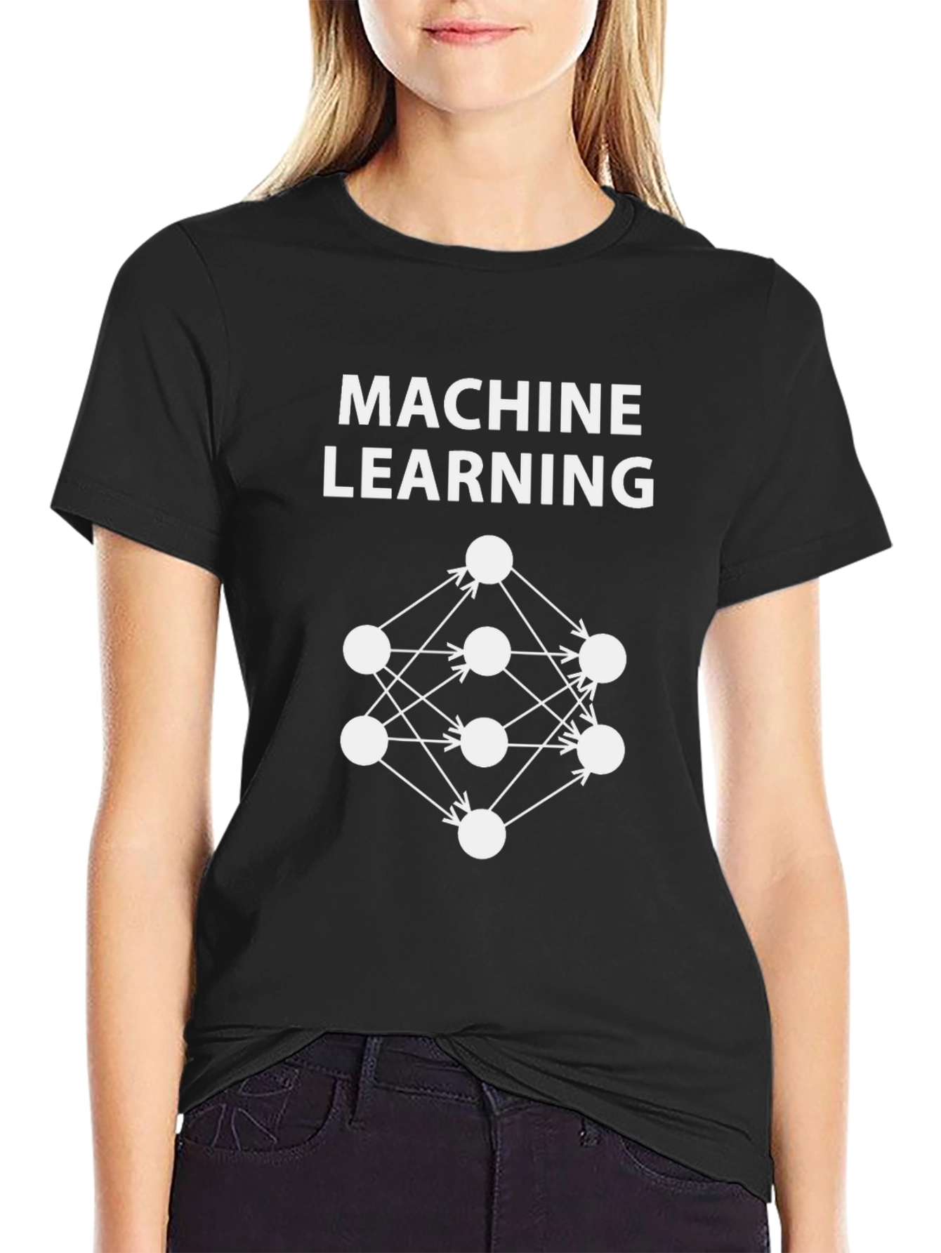Machine Learning Neural Network Black T-Shirt