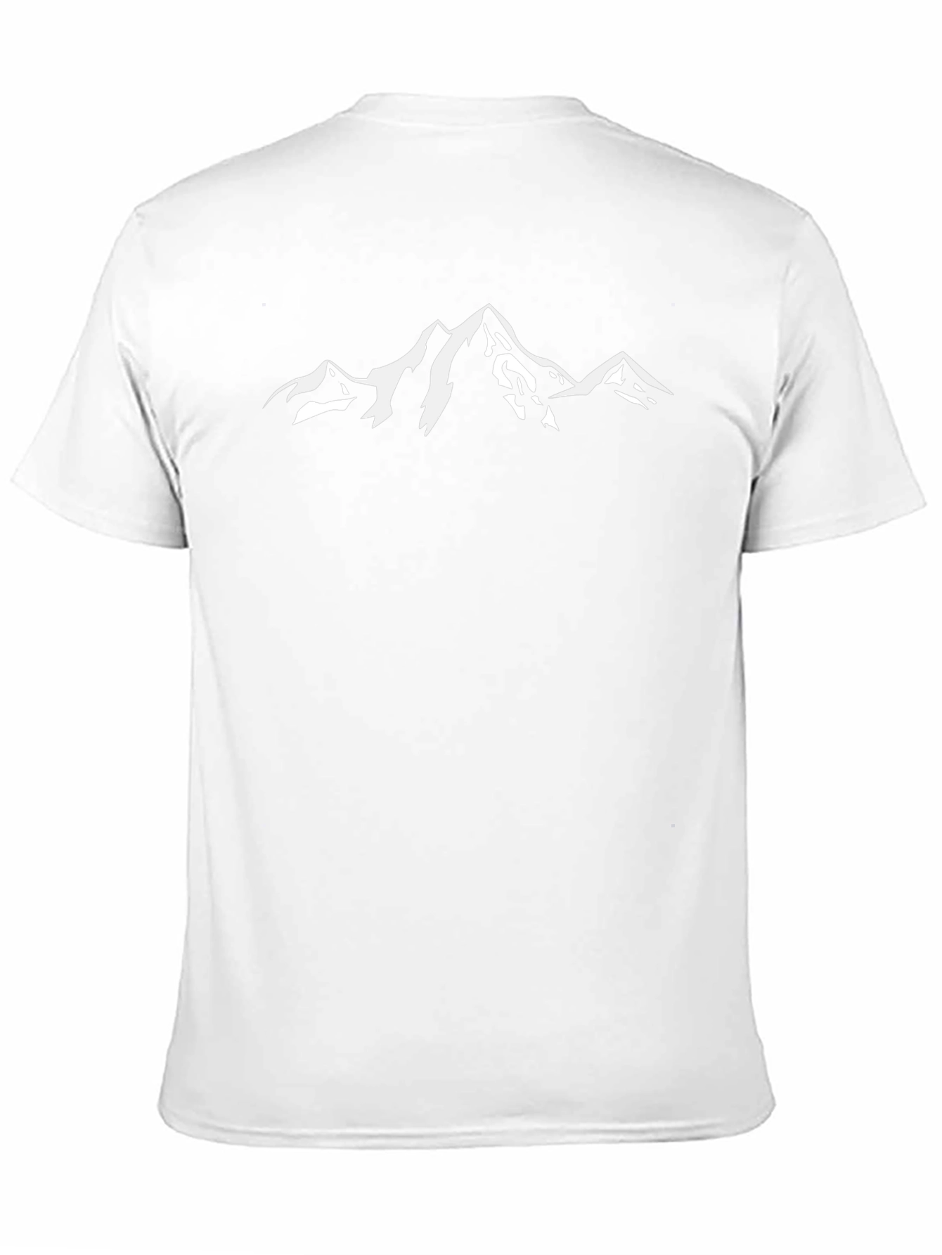 Mountain Peak Graphic Tee - Black Cotton T-Shirt