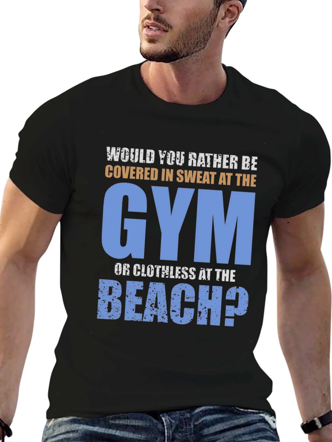 Gym or Beach Mens T-Shirt