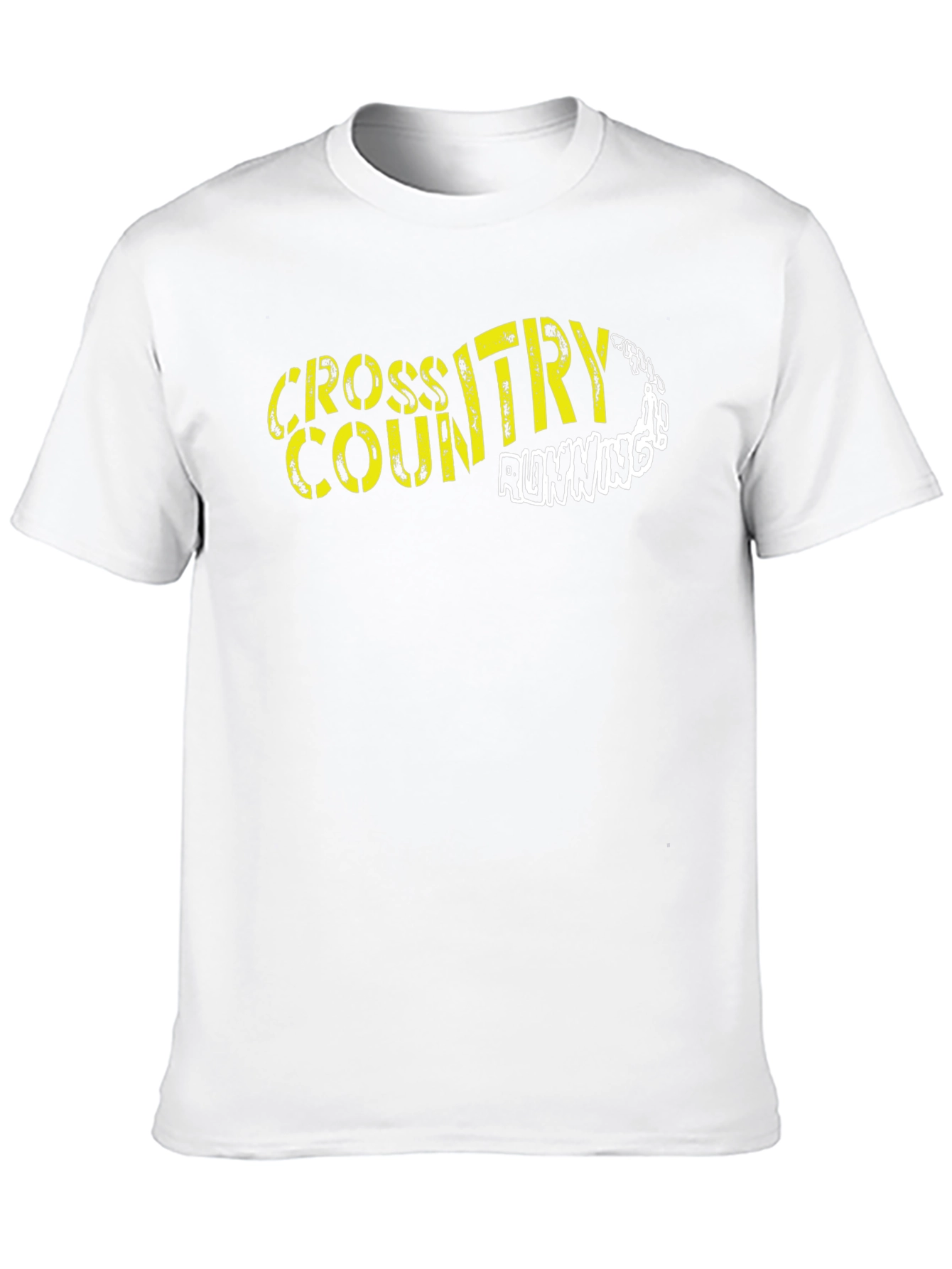 Cross Country Running Black Graphic Tee
