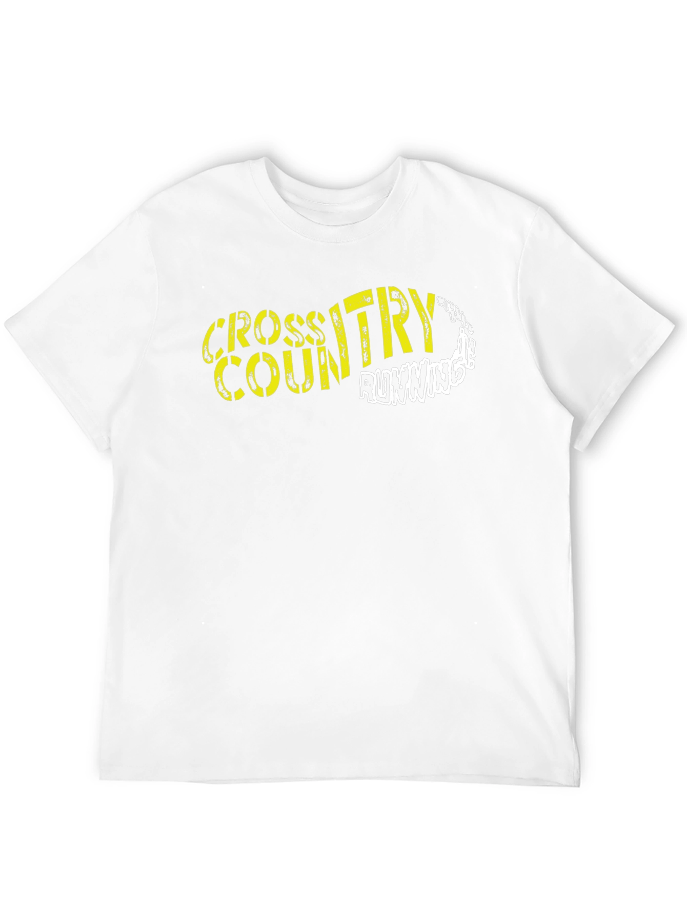 Cross Country Running Black Graphic Tee
