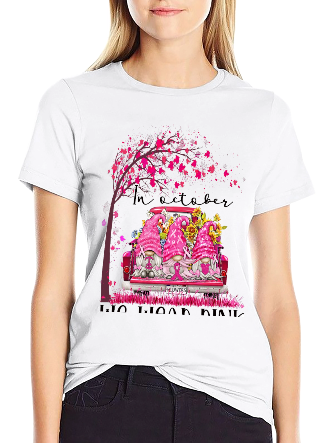 In October We Grow Pink T-Shirt