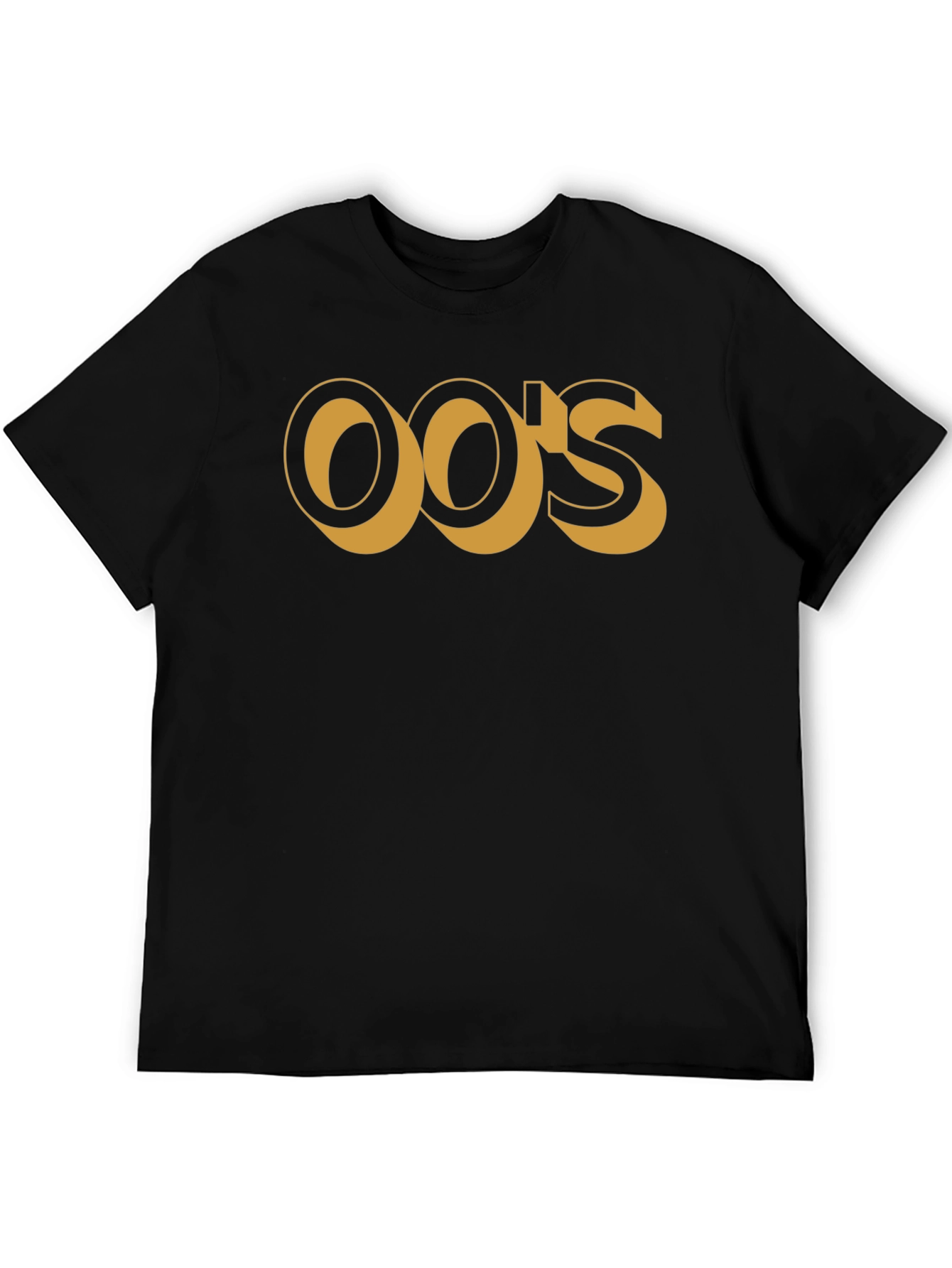 Y2K Inspired Black Cotton Graphic Tee