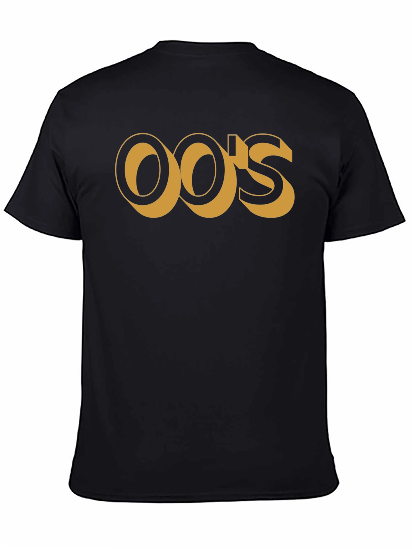 Y2K Inspired Black Cotton Graphic Tee