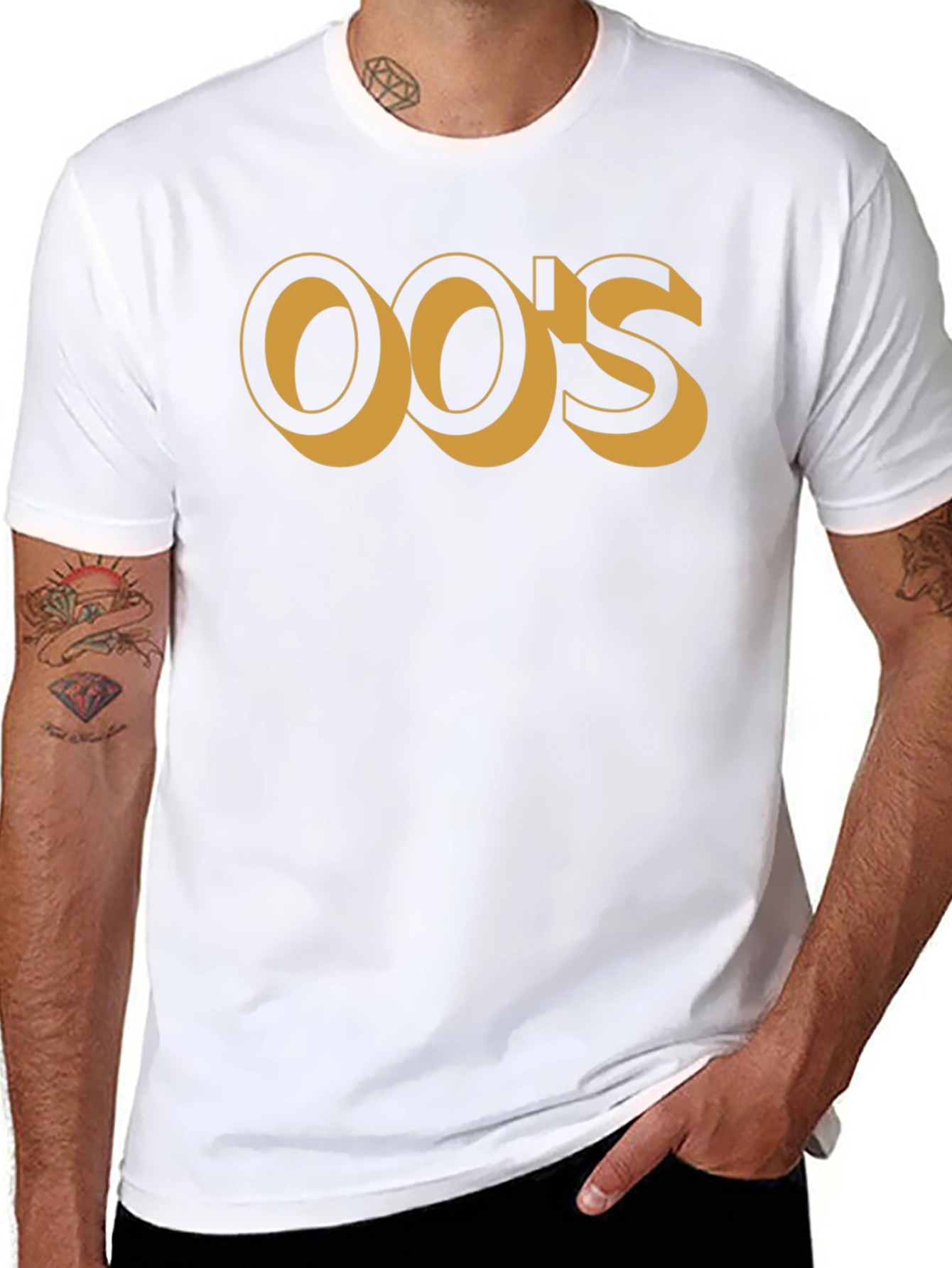 Y2K Inspired Black Cotton Graphic Tee