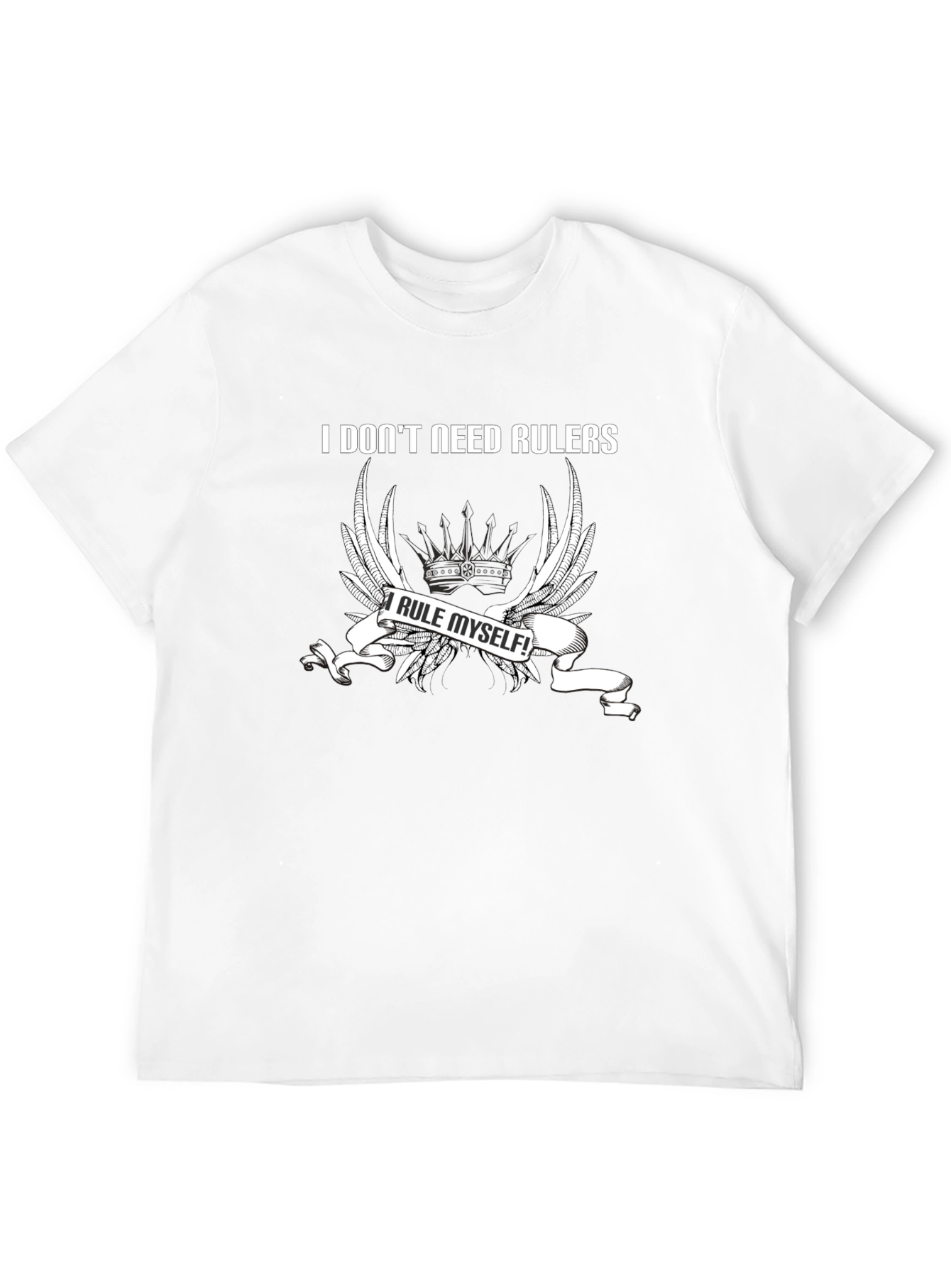 I Rule Myself T-Shirt - Black Cotton Tee