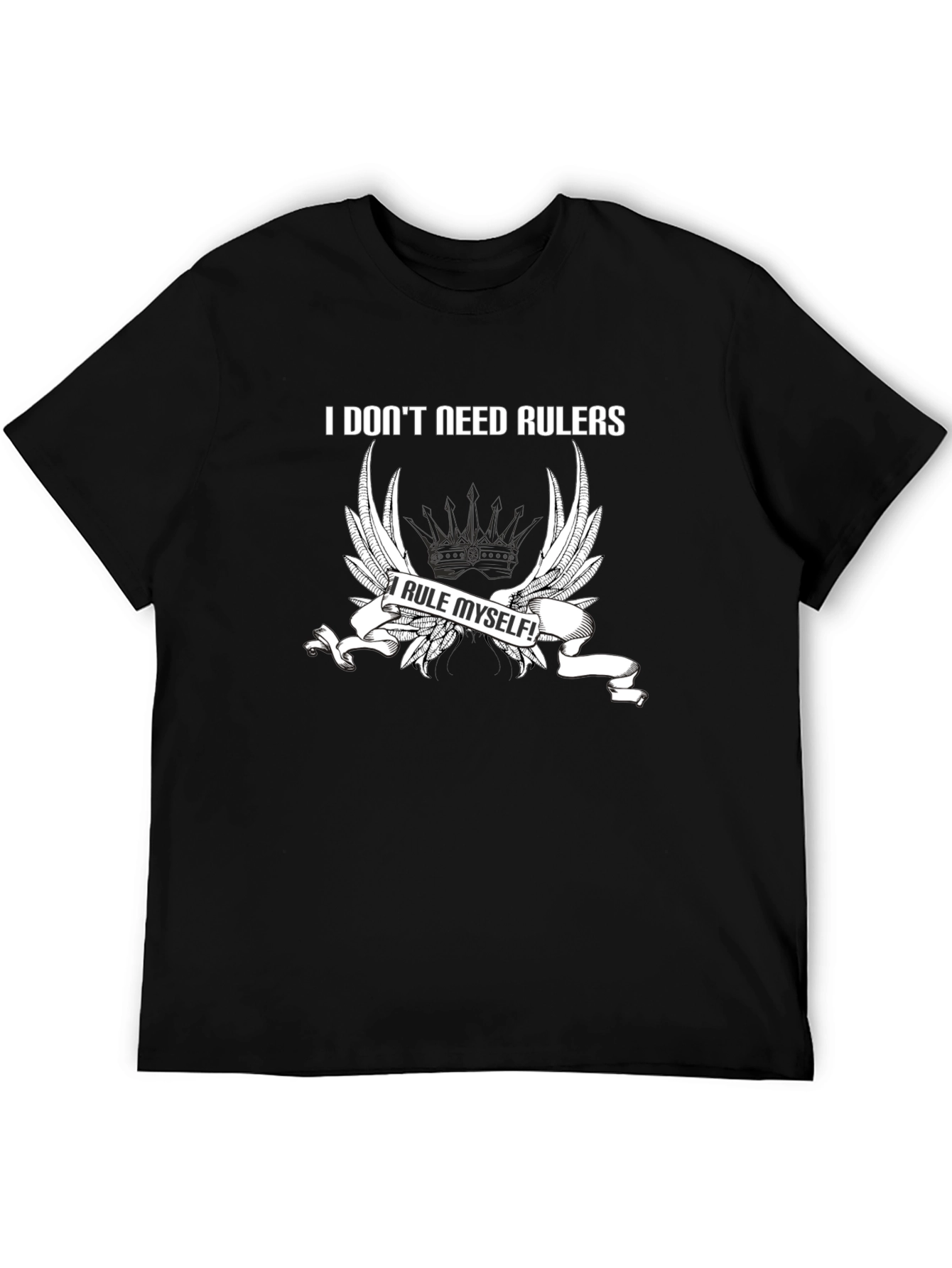 I Rule Myself T-Shirt - Black Cotton Tee