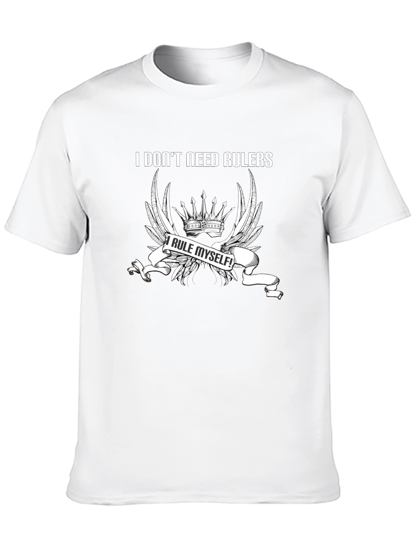 I Rule Myself T-Shirt - Black Cotton Tee