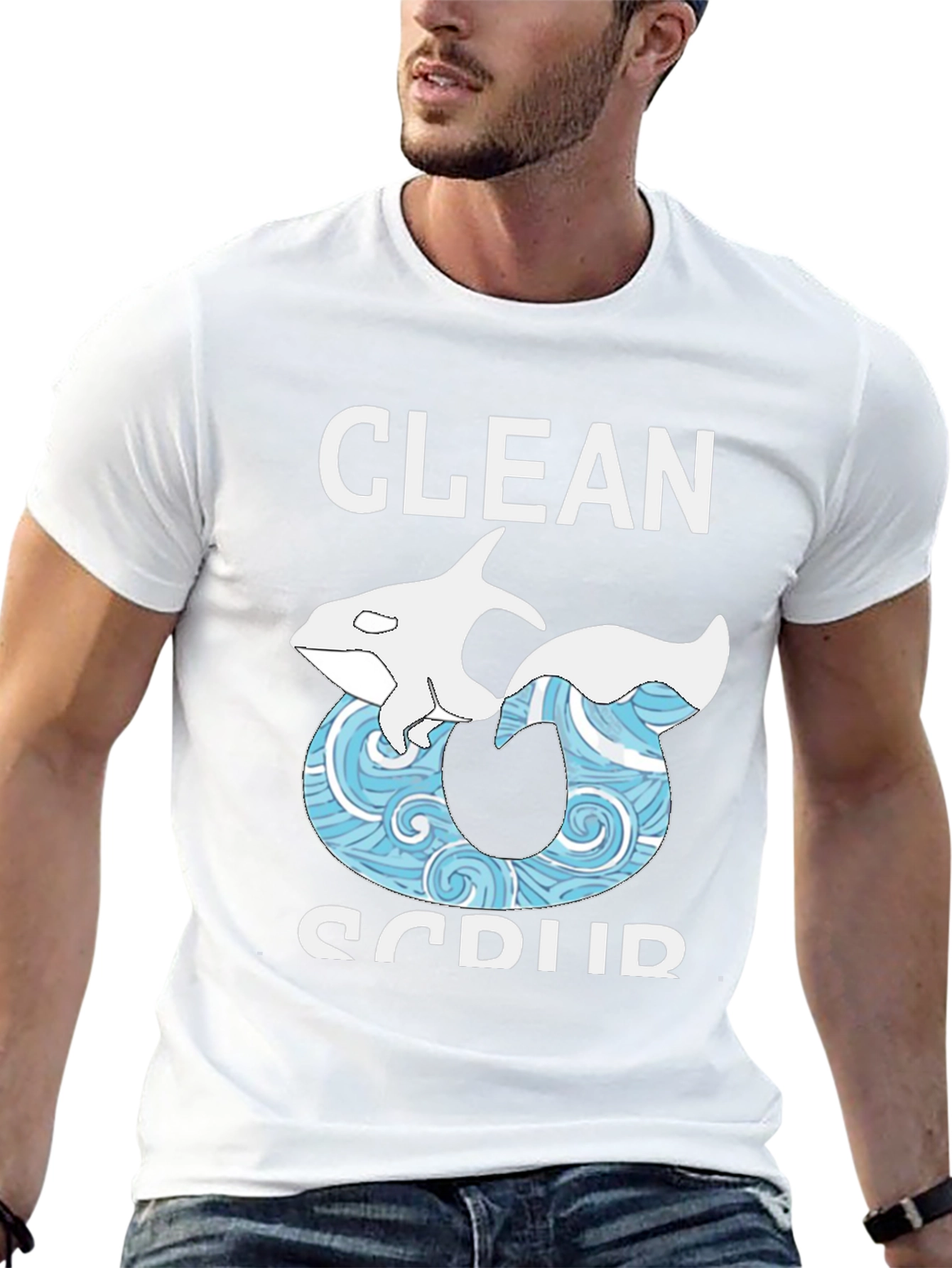 Clean & Scrub Orca Graphic Tee