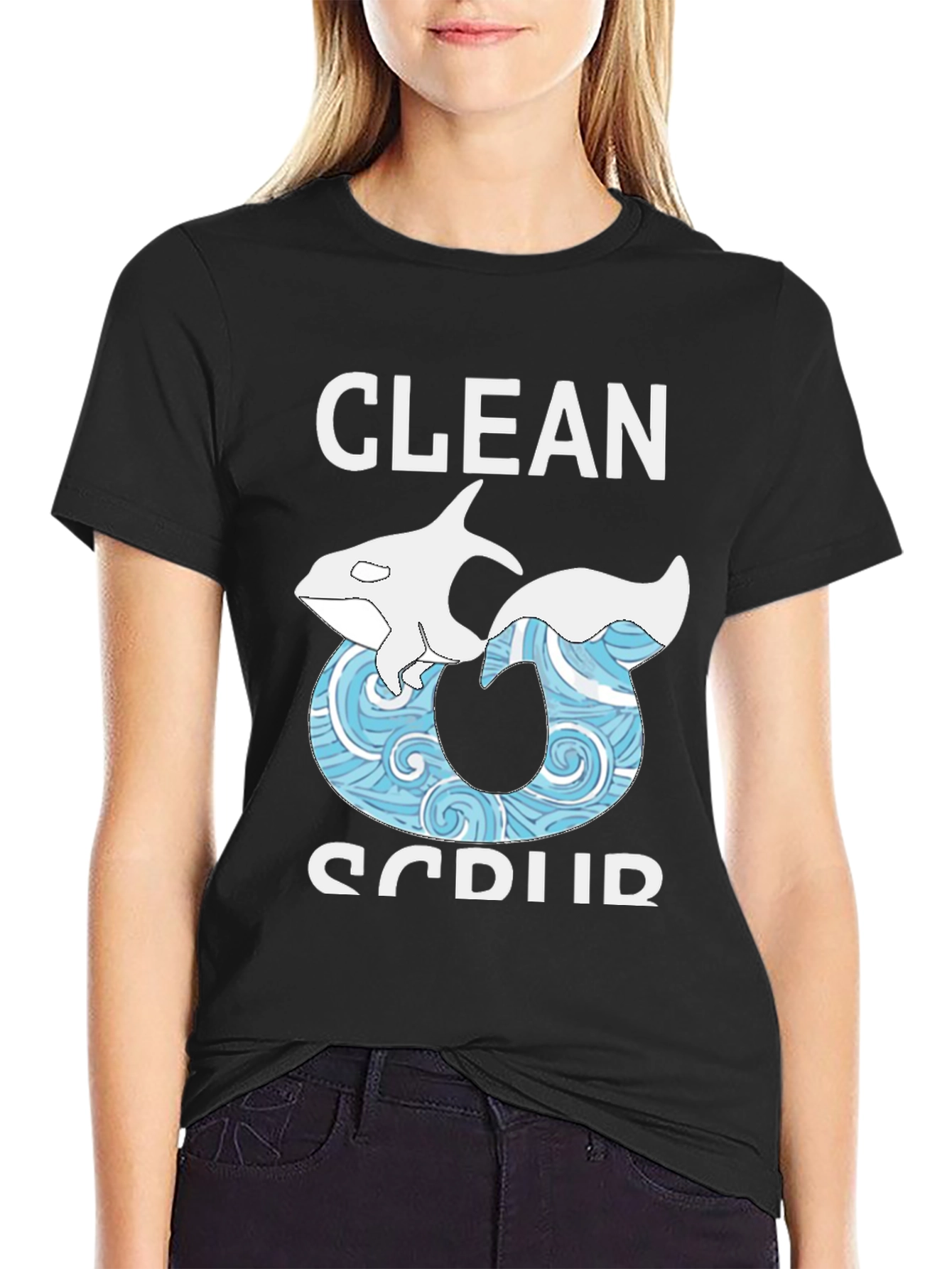 Clean & Scrub Orca Graphic Tee