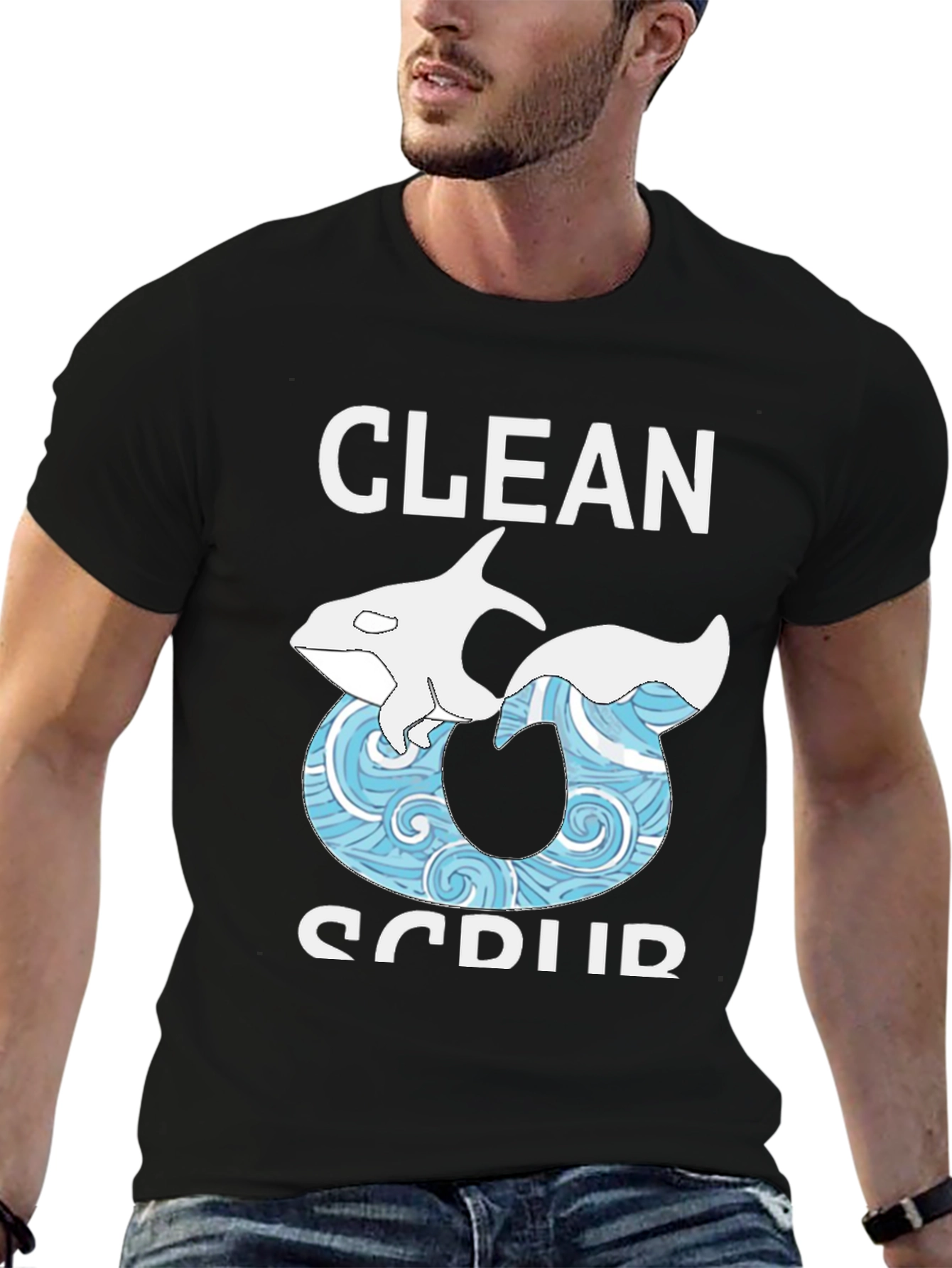 Clean & Scrub Orca Graphic Tee