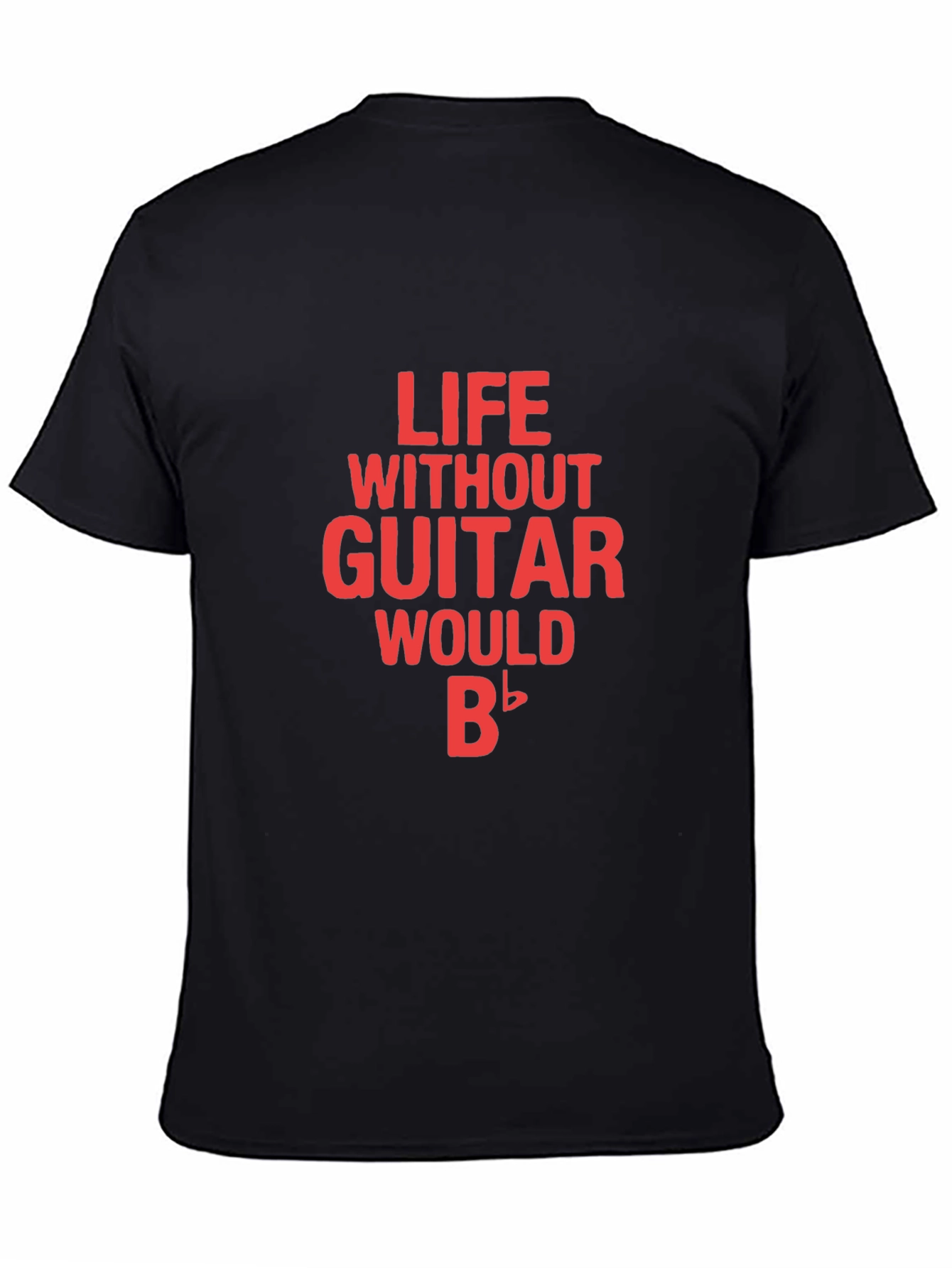Life Without Guitar Black Tee Shirt