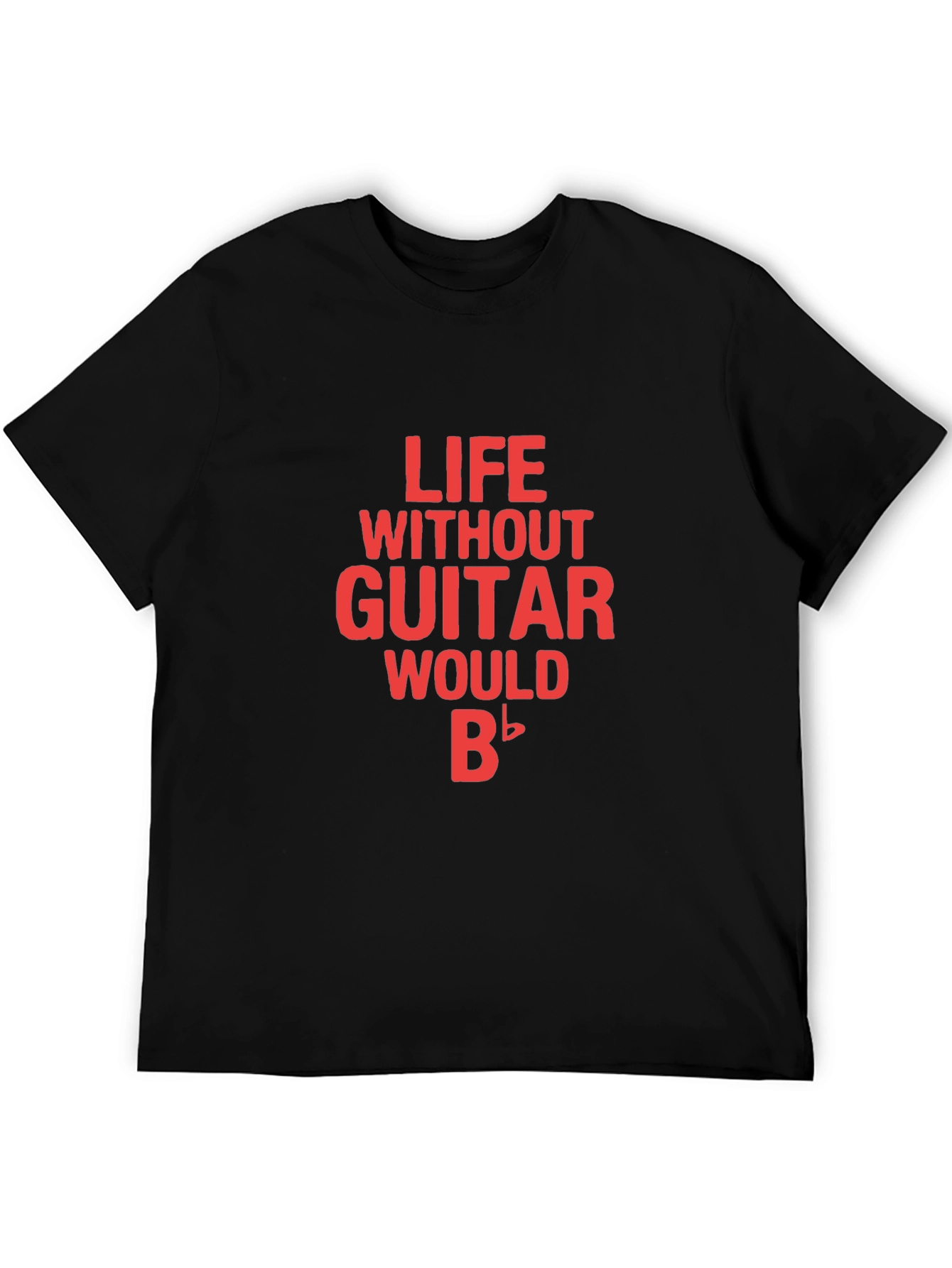 Life Without Guitar Black Tee Shirt