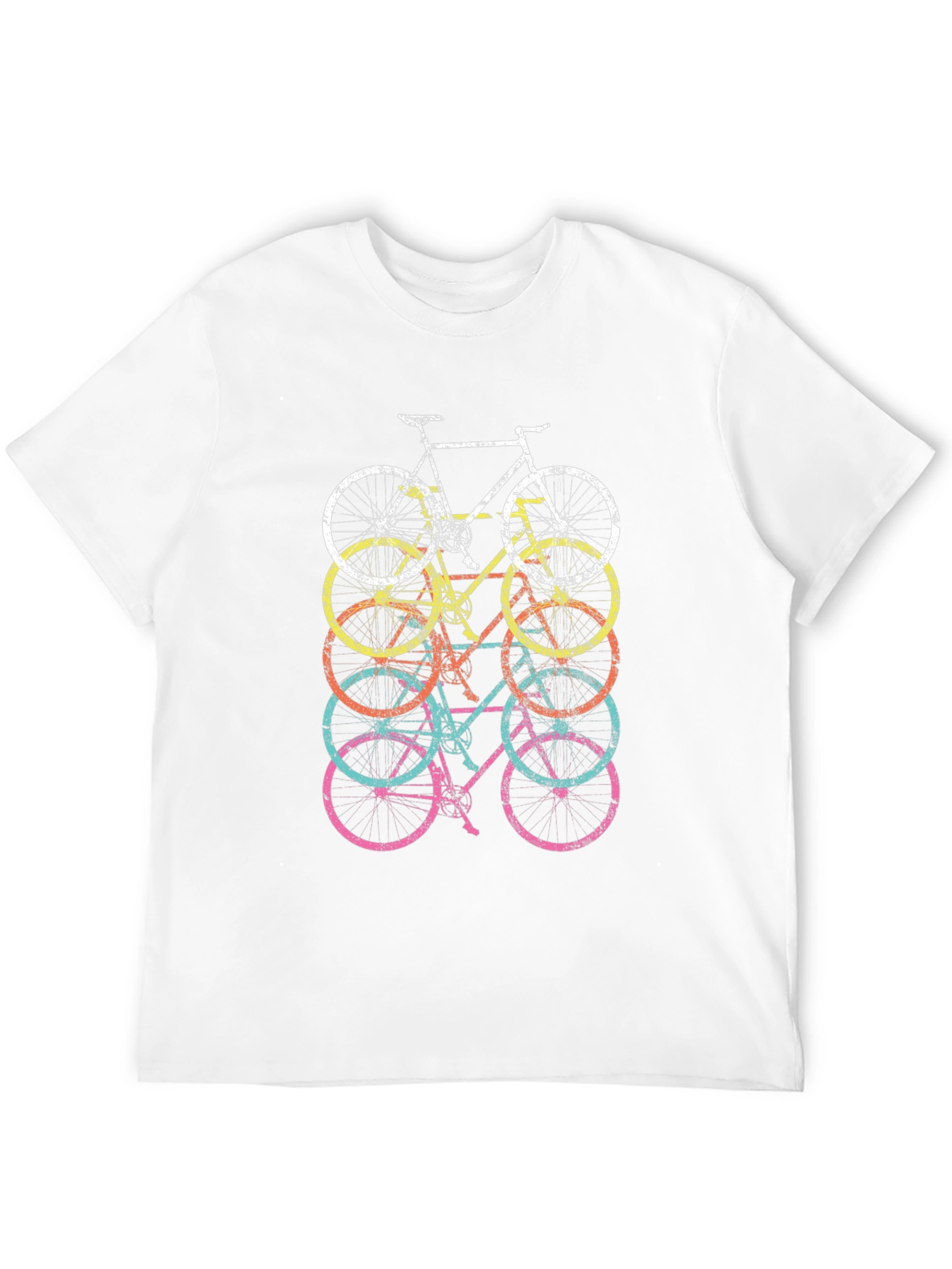 Retro Bicycle Stack Graphic Tee