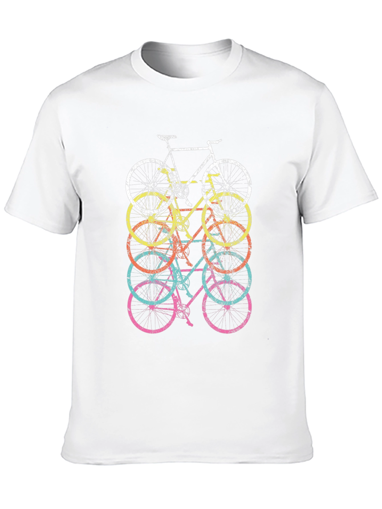 Retro Bicycle Stack Graphic Tee