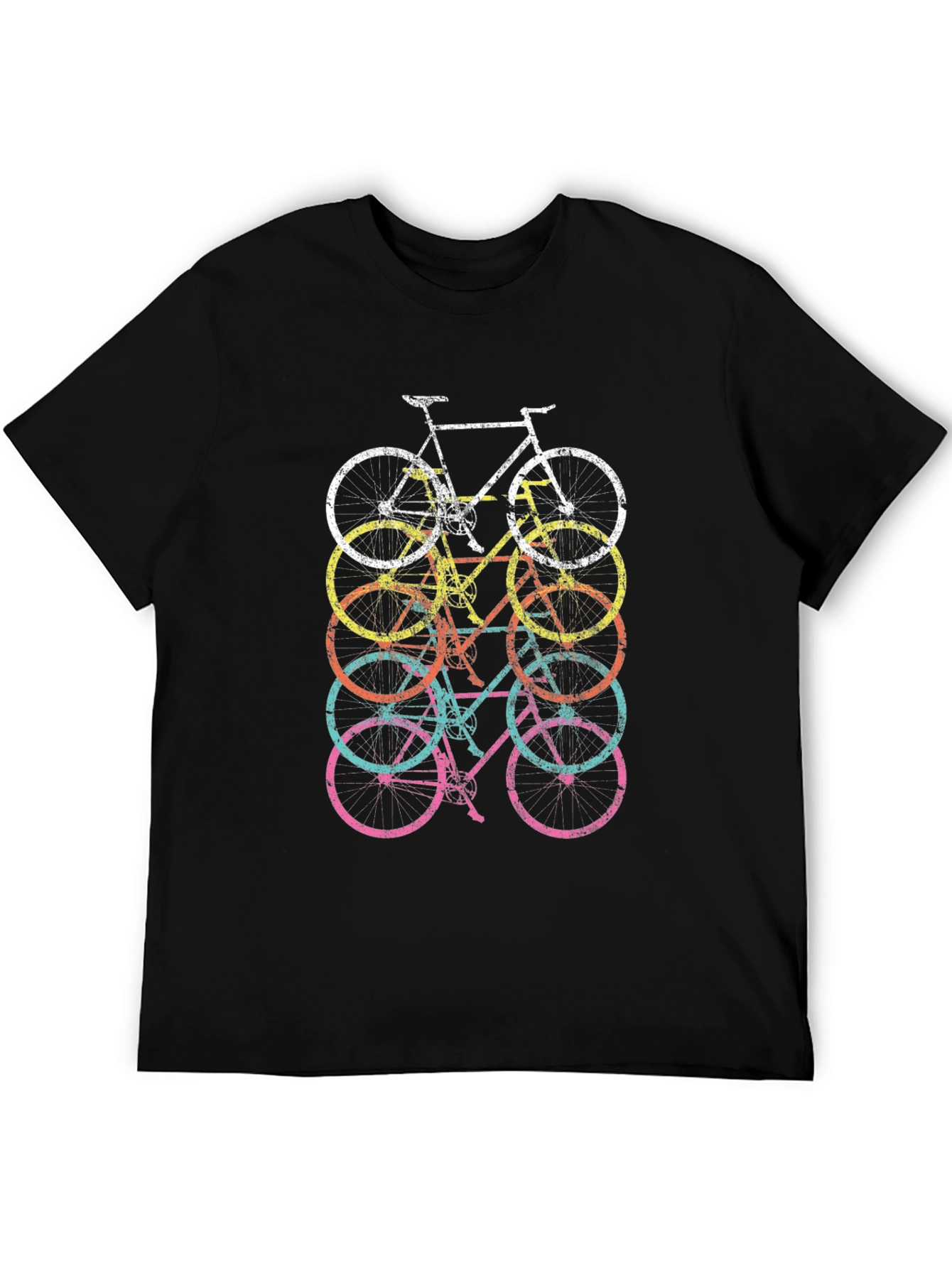 Retro Bicycle Stack Graphic Tee