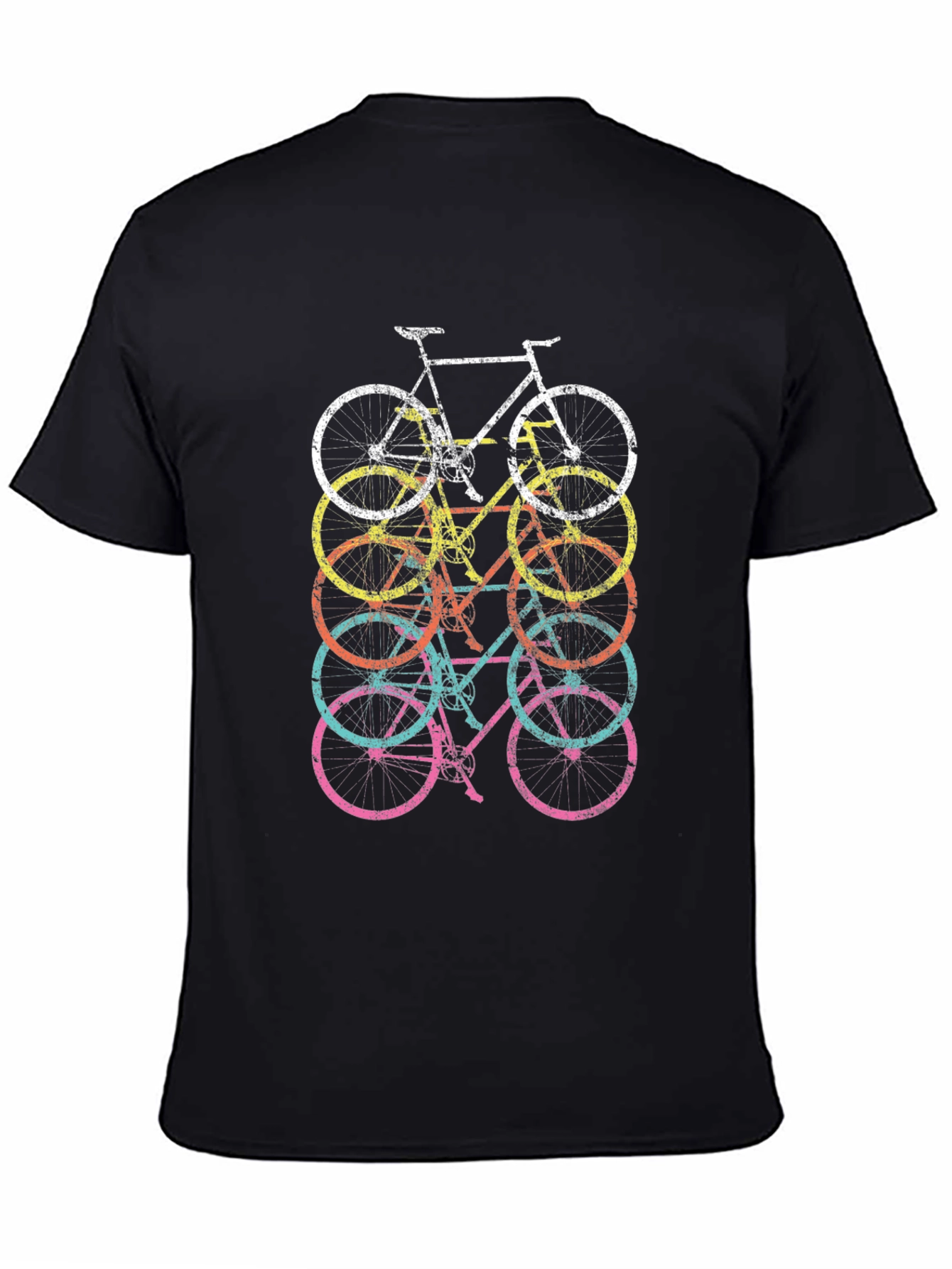 Retro Bicycle Stack Graphic Tee