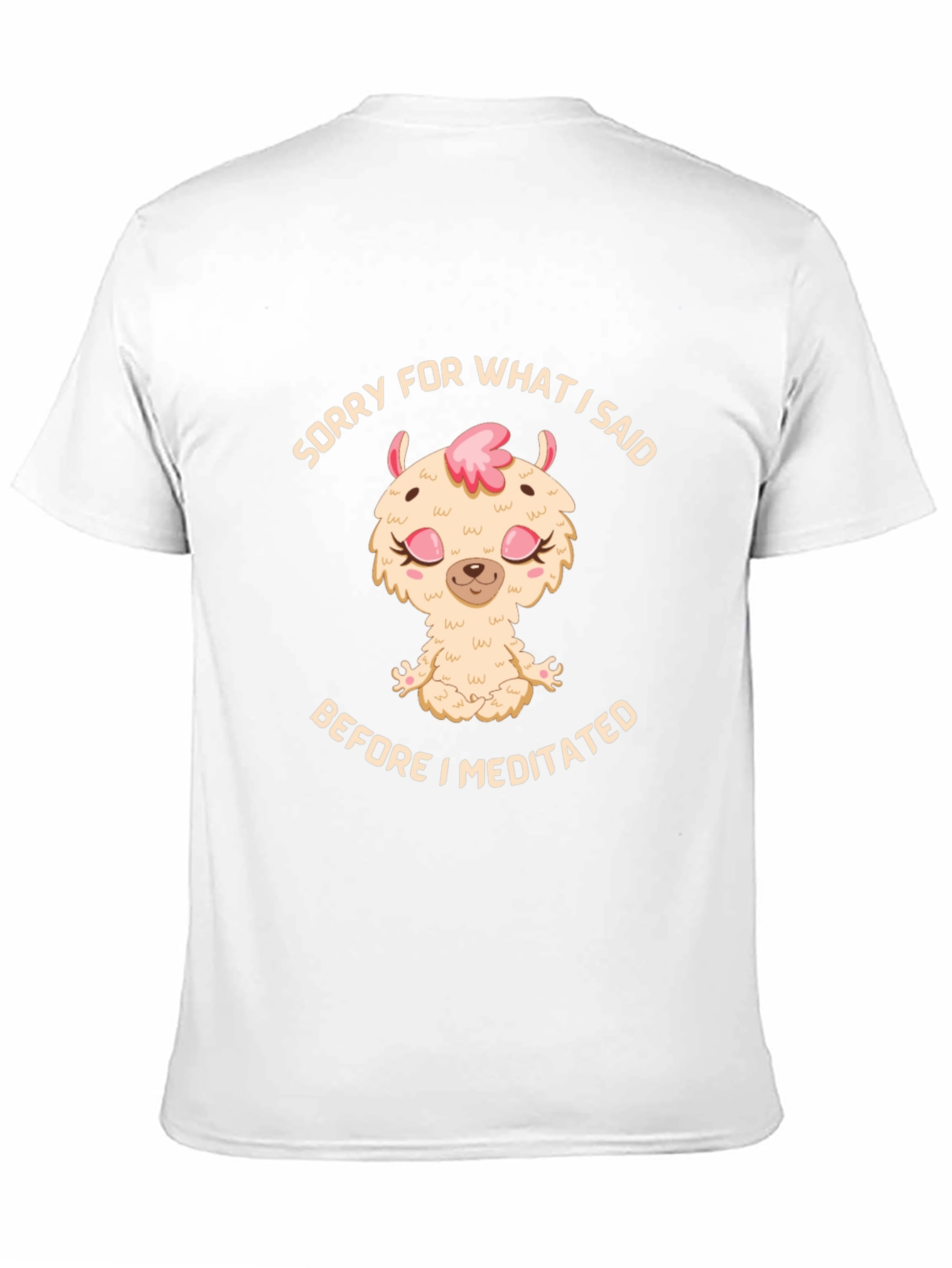Meditating Llama Graphic T-Shirt