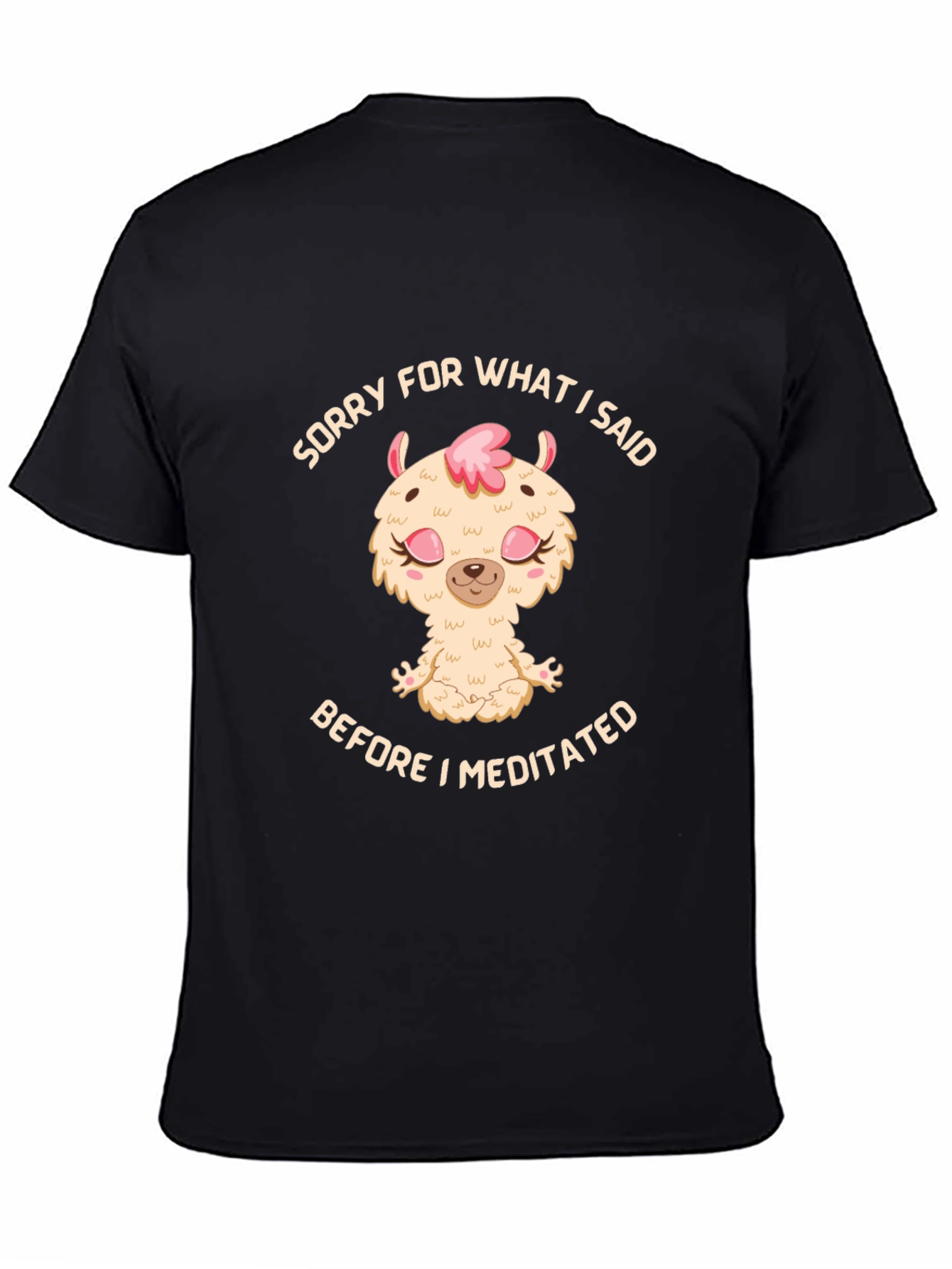 Meditating Llama Graphic T-Shirt