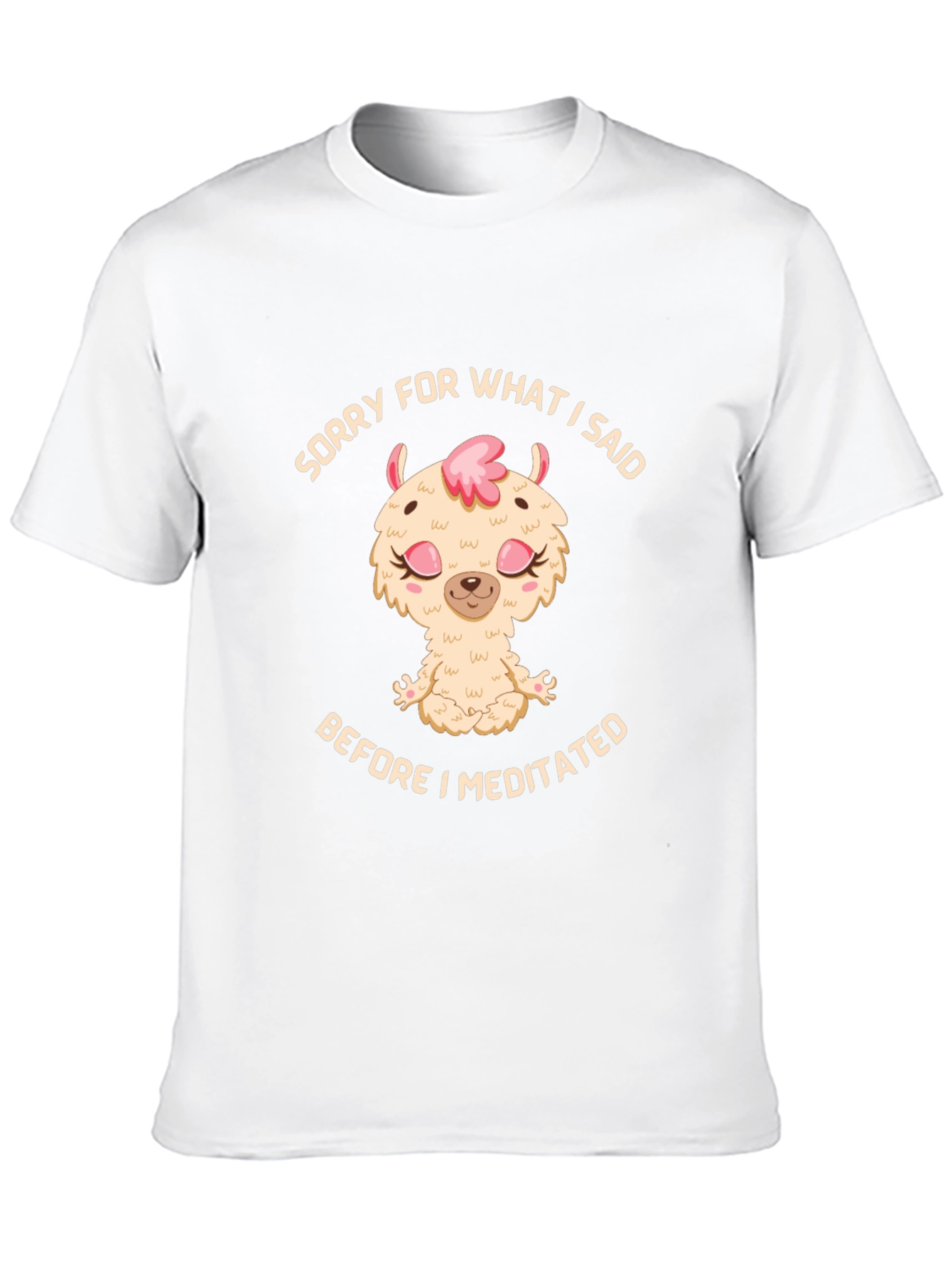 Meditating Llama Graphic T-Shirt