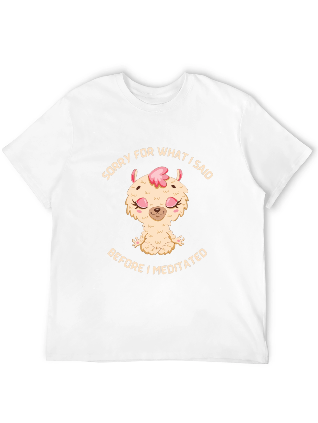 Meditating Llama Graphic T-Shirt