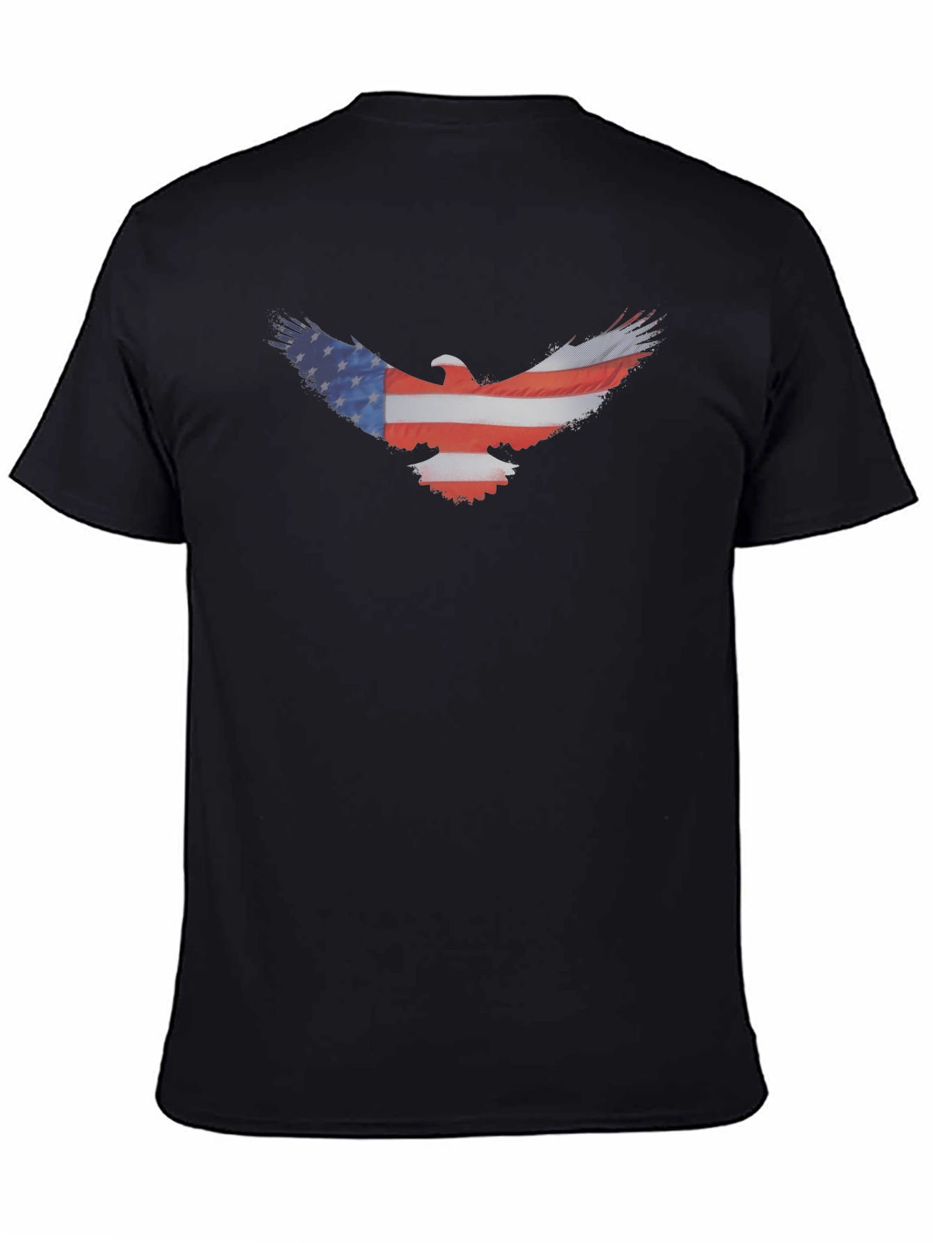 American Flag Eagle Graphic Tee - Patriotic T-Shirt