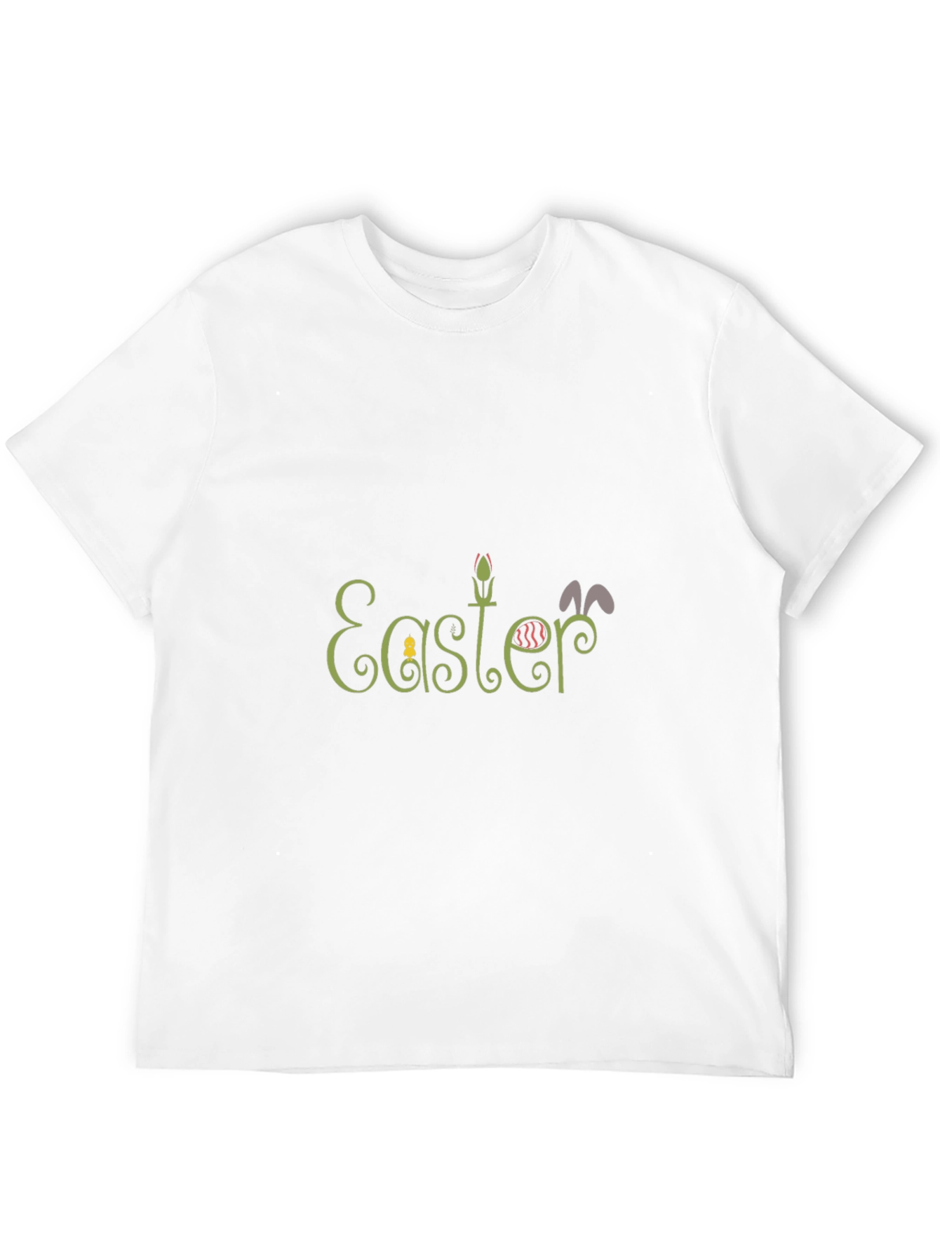 Easter Themed Black Graphic T-Shirt