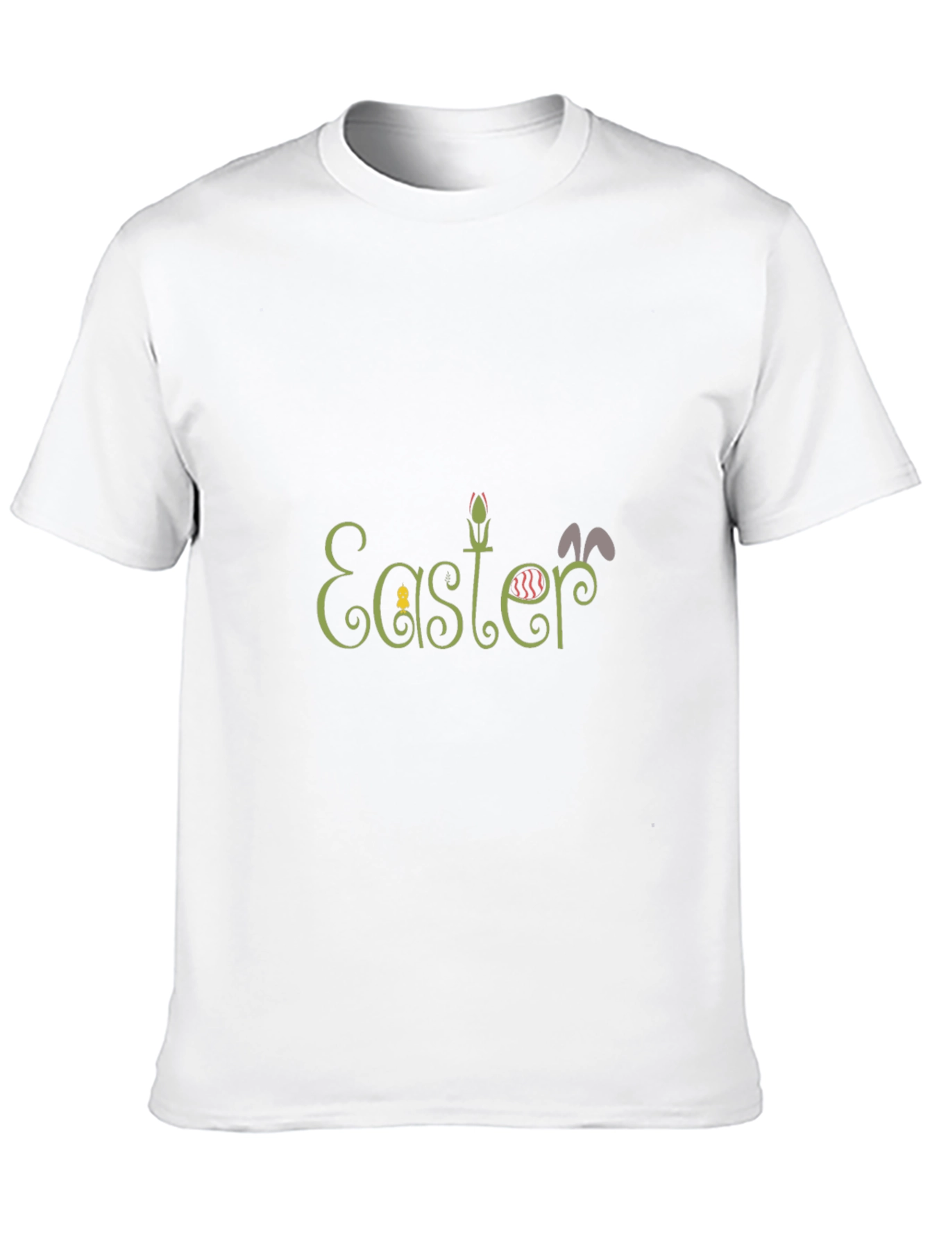 Easter Themed Black Graphic T-Shirt