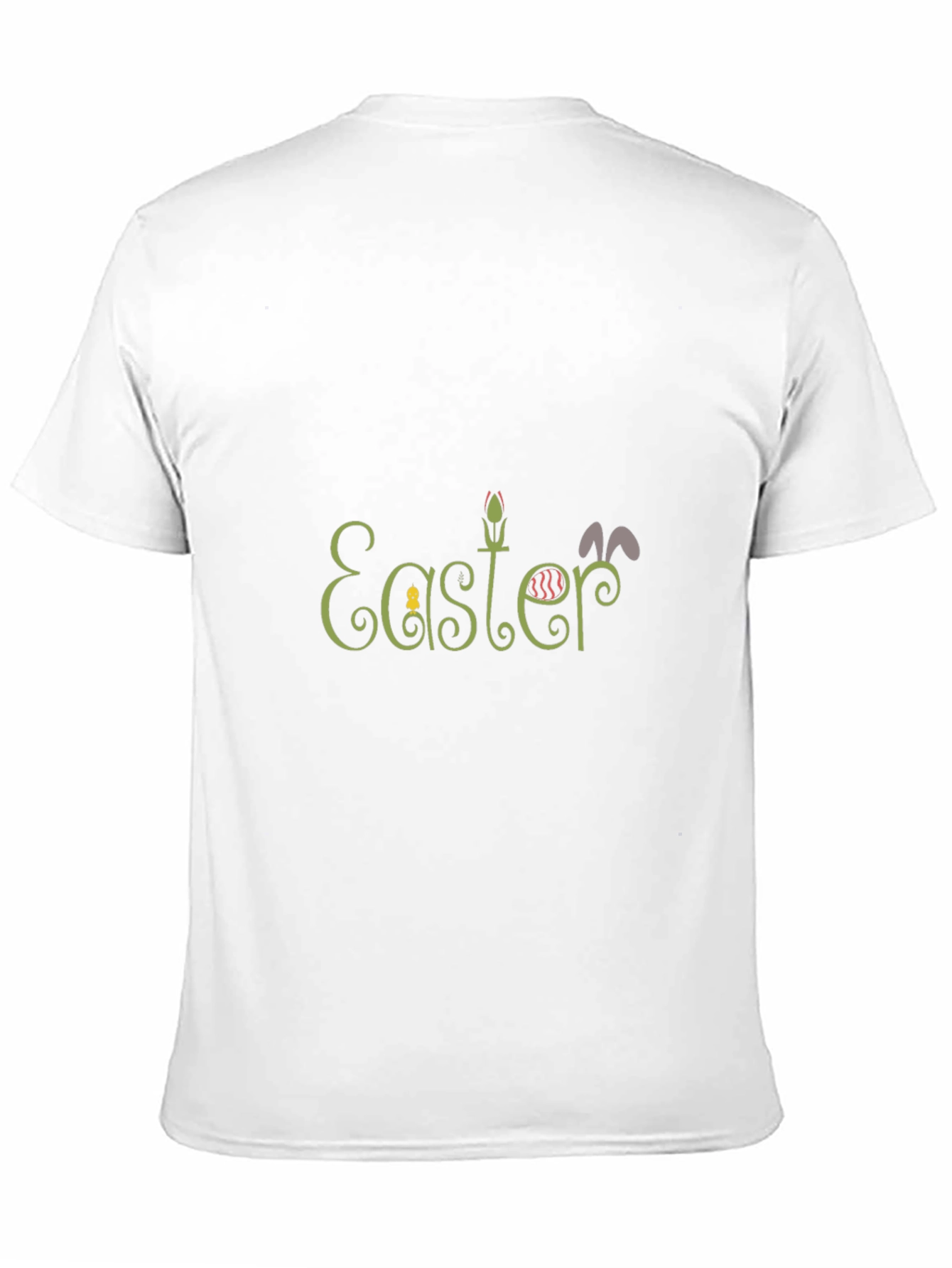Easter Themed Black Graphic T-Shirt