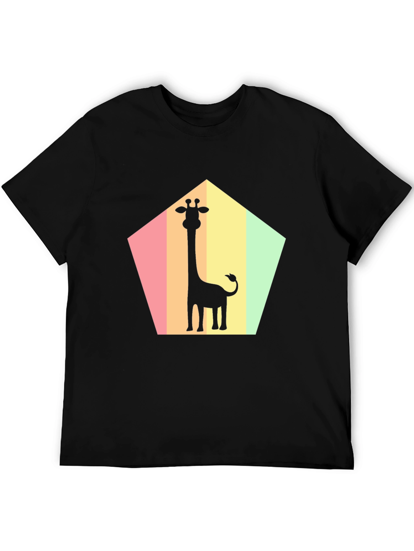 Giraffe Silhouette Graphic Tee