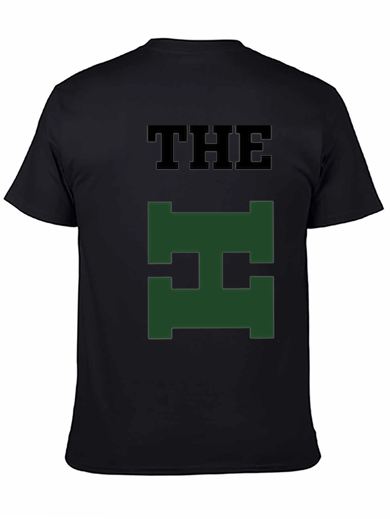 The Green H Logo Black T-Shirt
