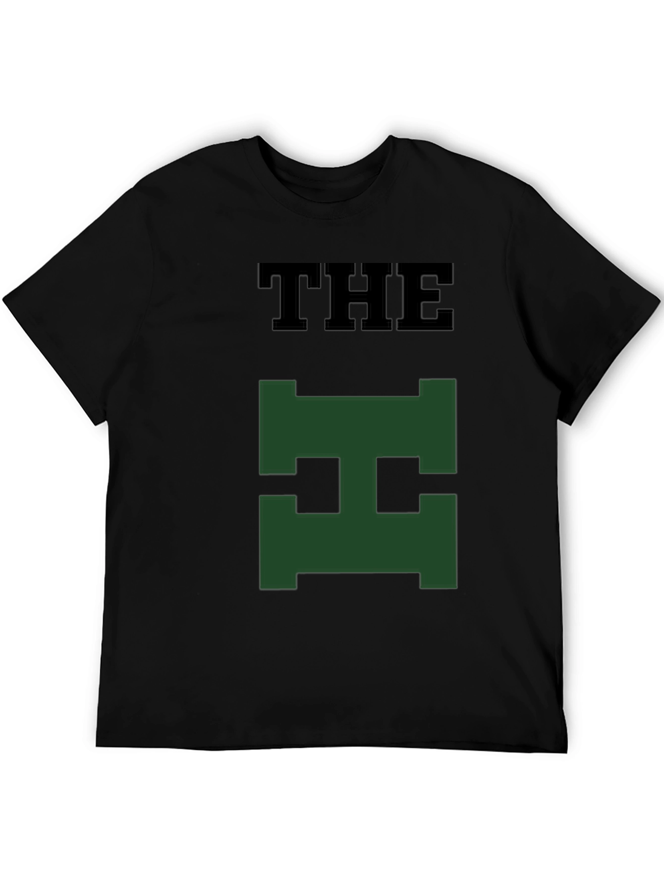 The Green H Logo Black T-Shirt