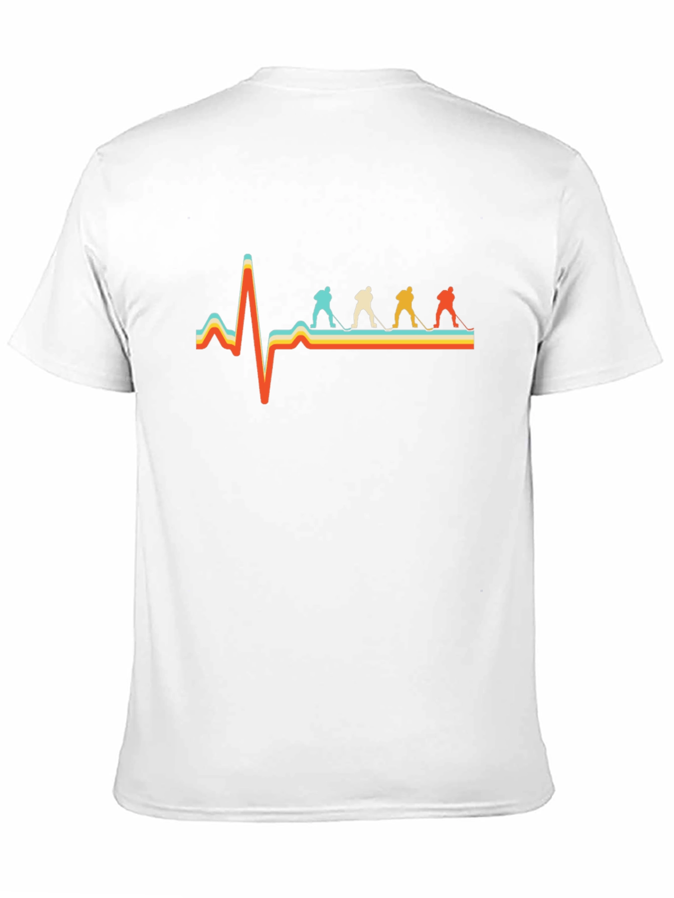 Hockey Heartbeat T-Shirt - Retro Style