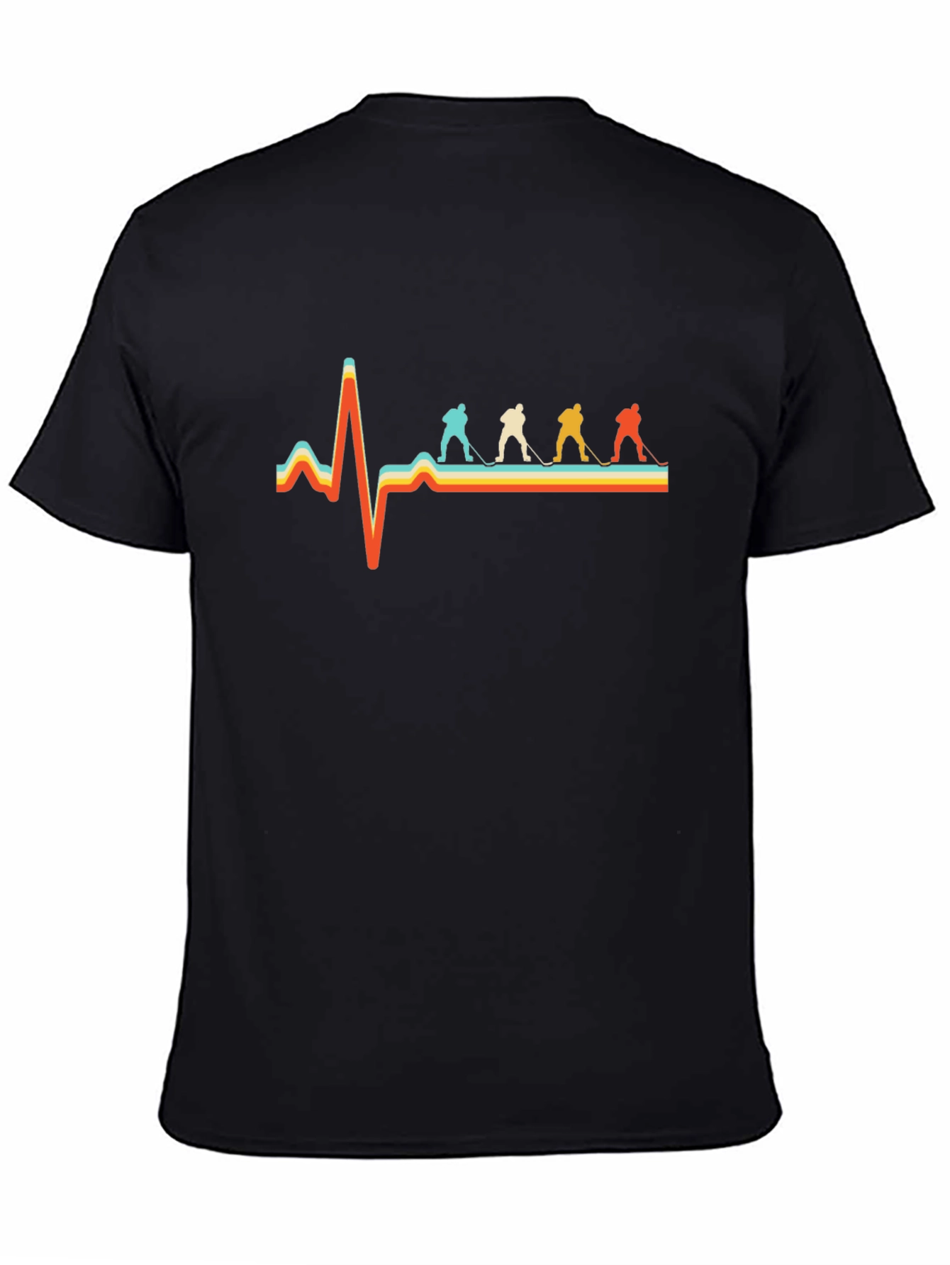 Hockey Heartbeat T-Shirt - Retro Style