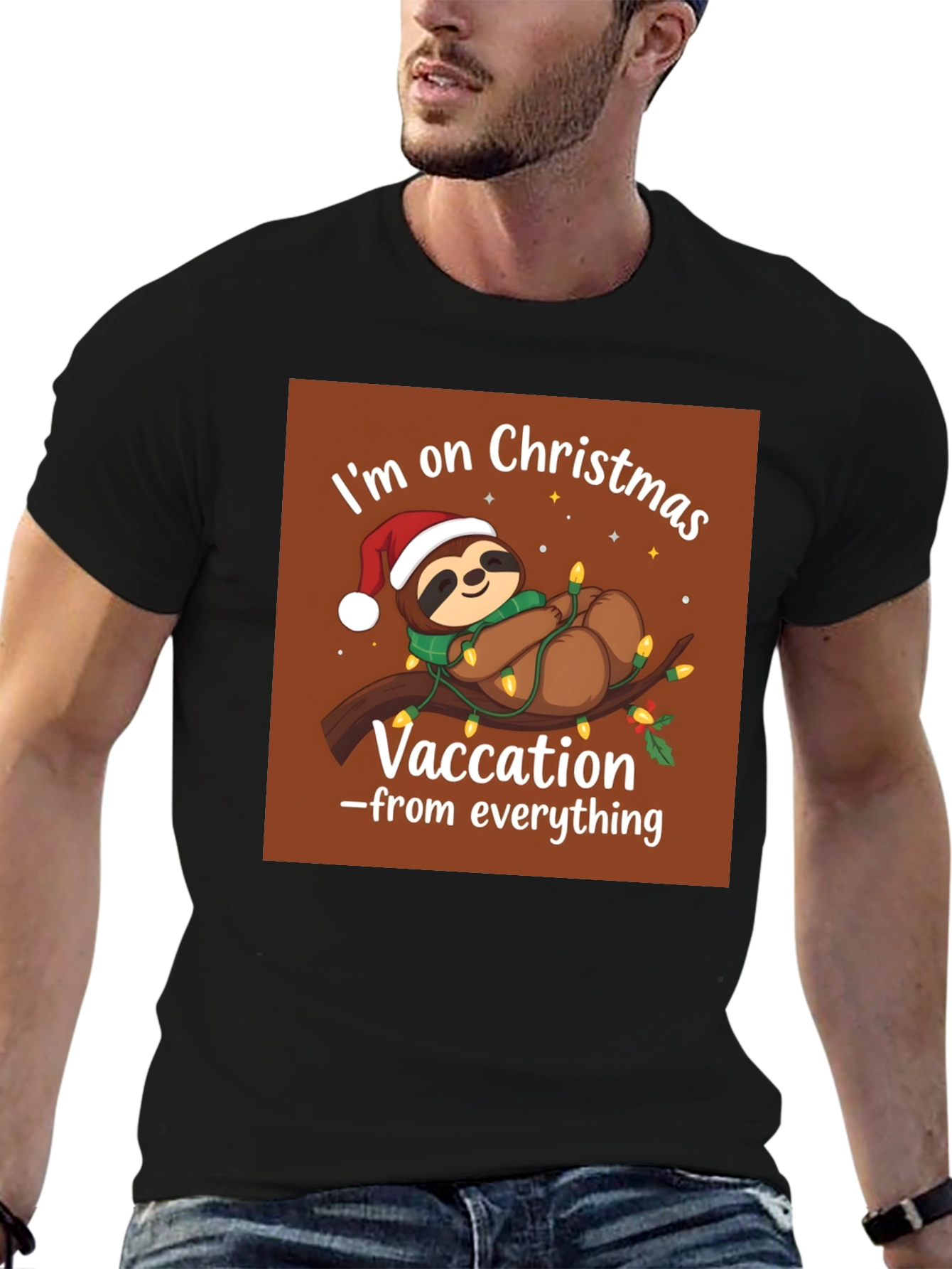 Christmas Sloth Vacation T-Shirt