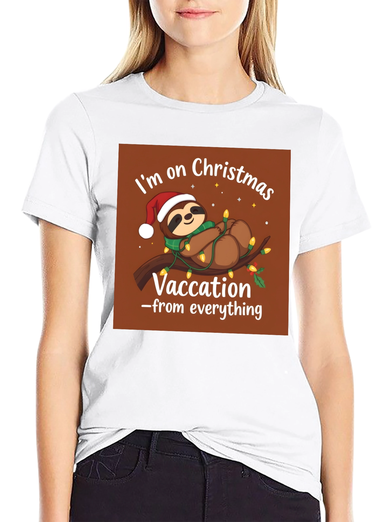 Christmas Sloth Vacation T-Shirt