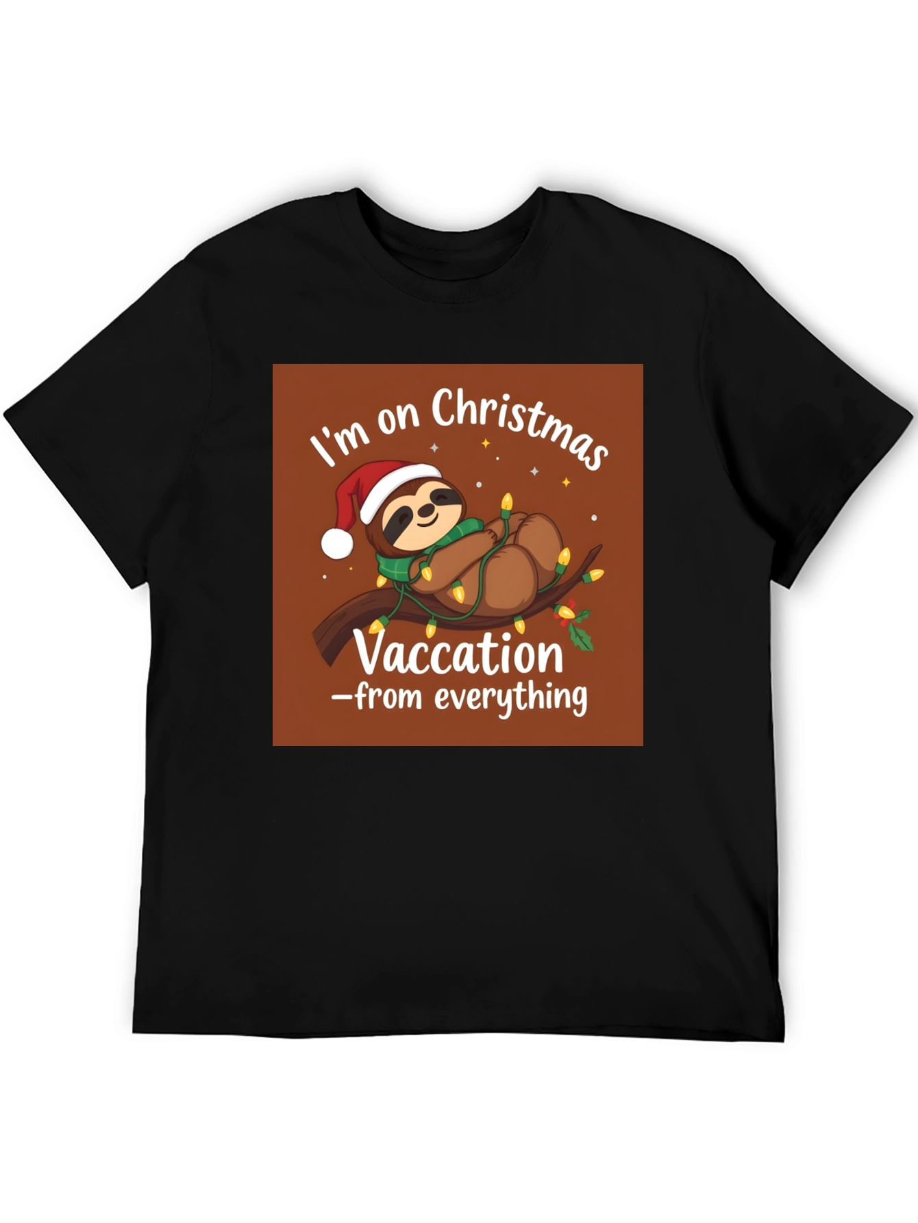 Christmas Sloth Vacation T-Shirt