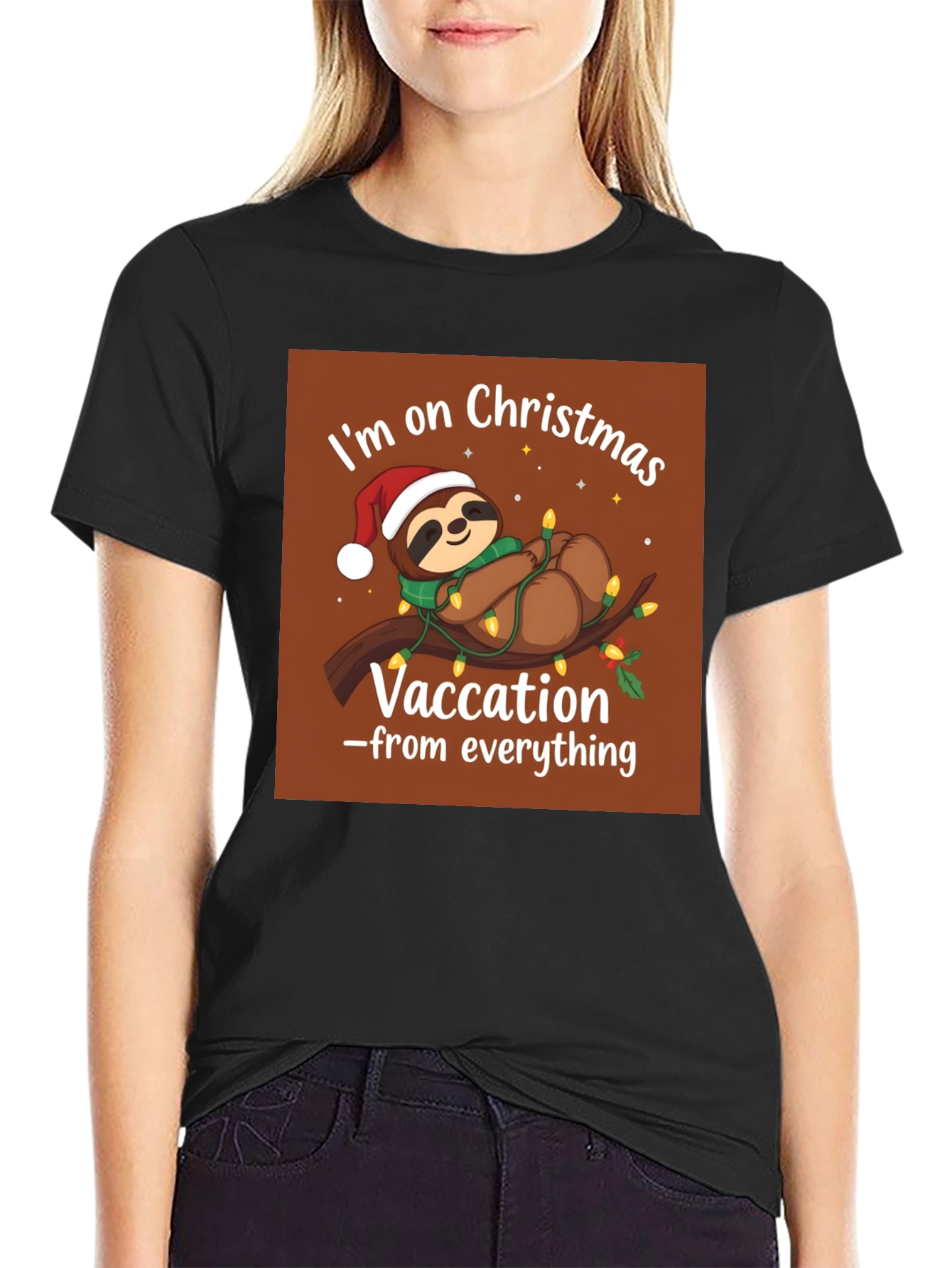 Christmas Sloth Vacation T-Shirt