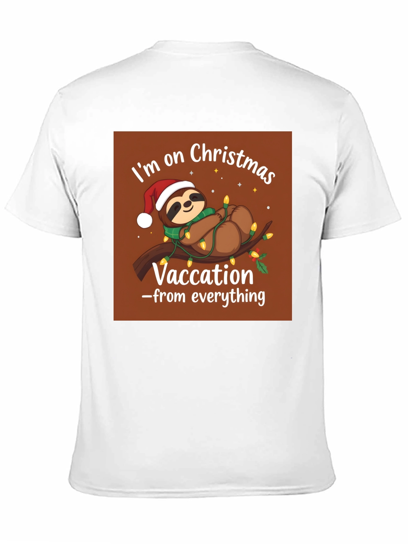 Christmas Sloth Vacation T-Shirt