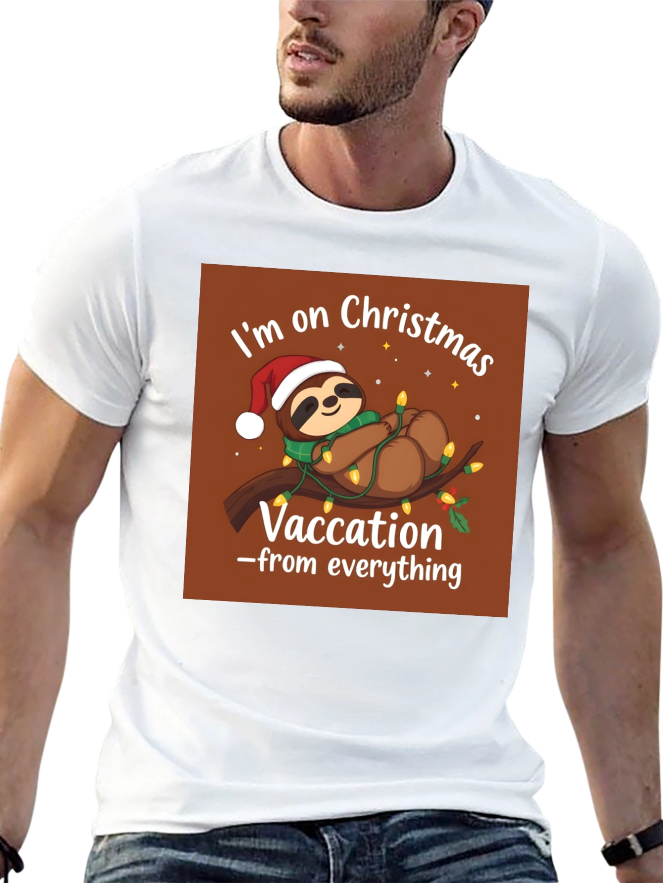 Christmas Sloth Vacation T-Shirt