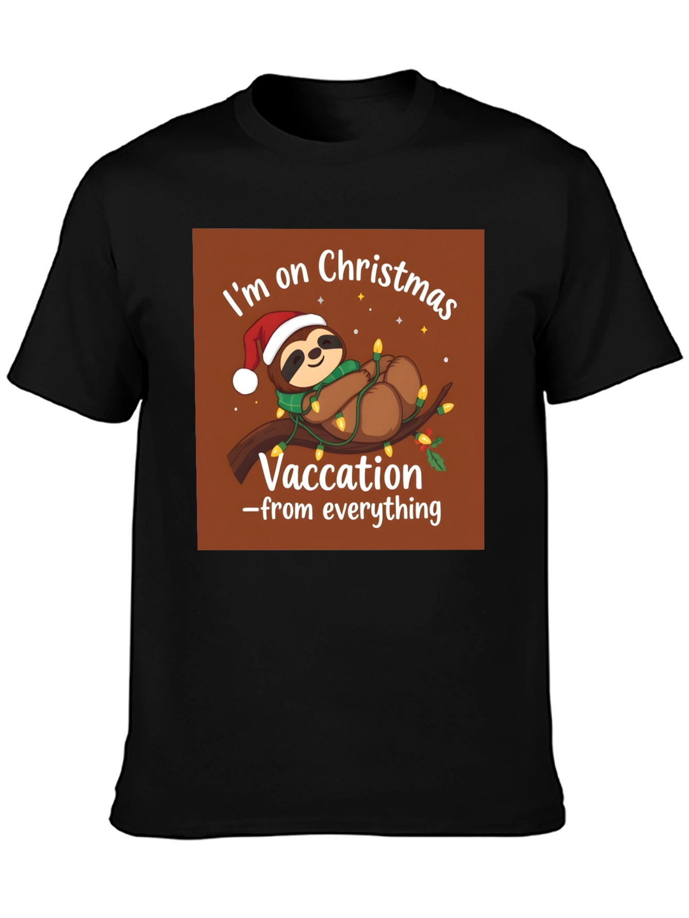 Christmas Sloth Vacation T-Shirt