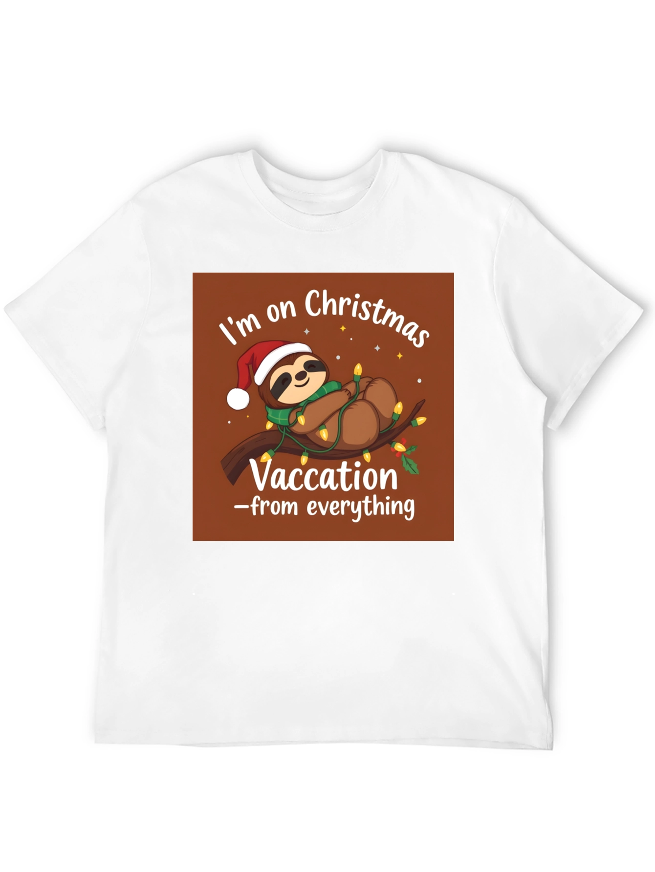 Christmas Sloth Vacation T-Shirt