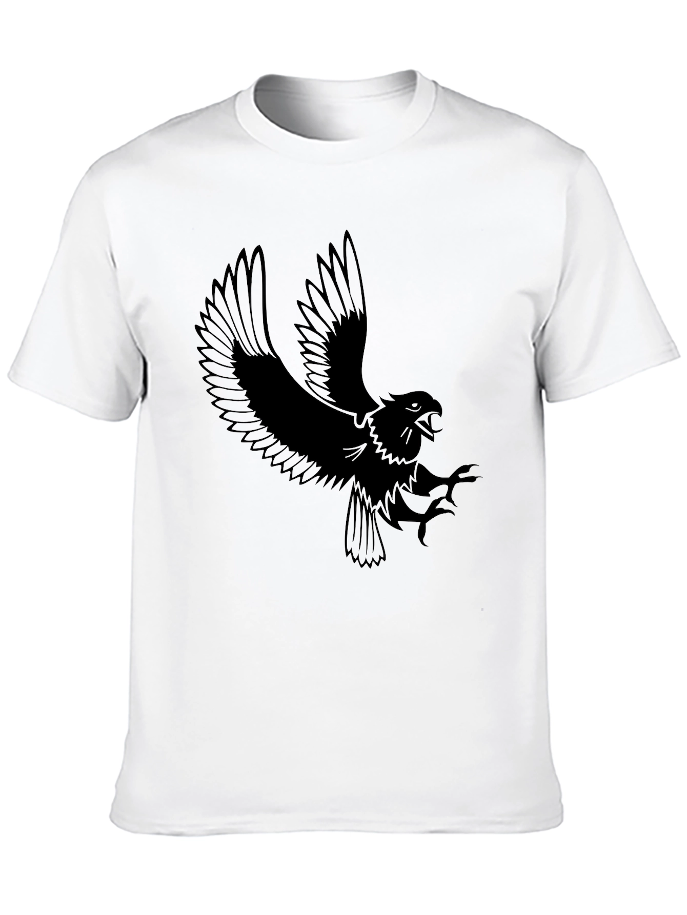 Mens Black Eagle Graphic Tee