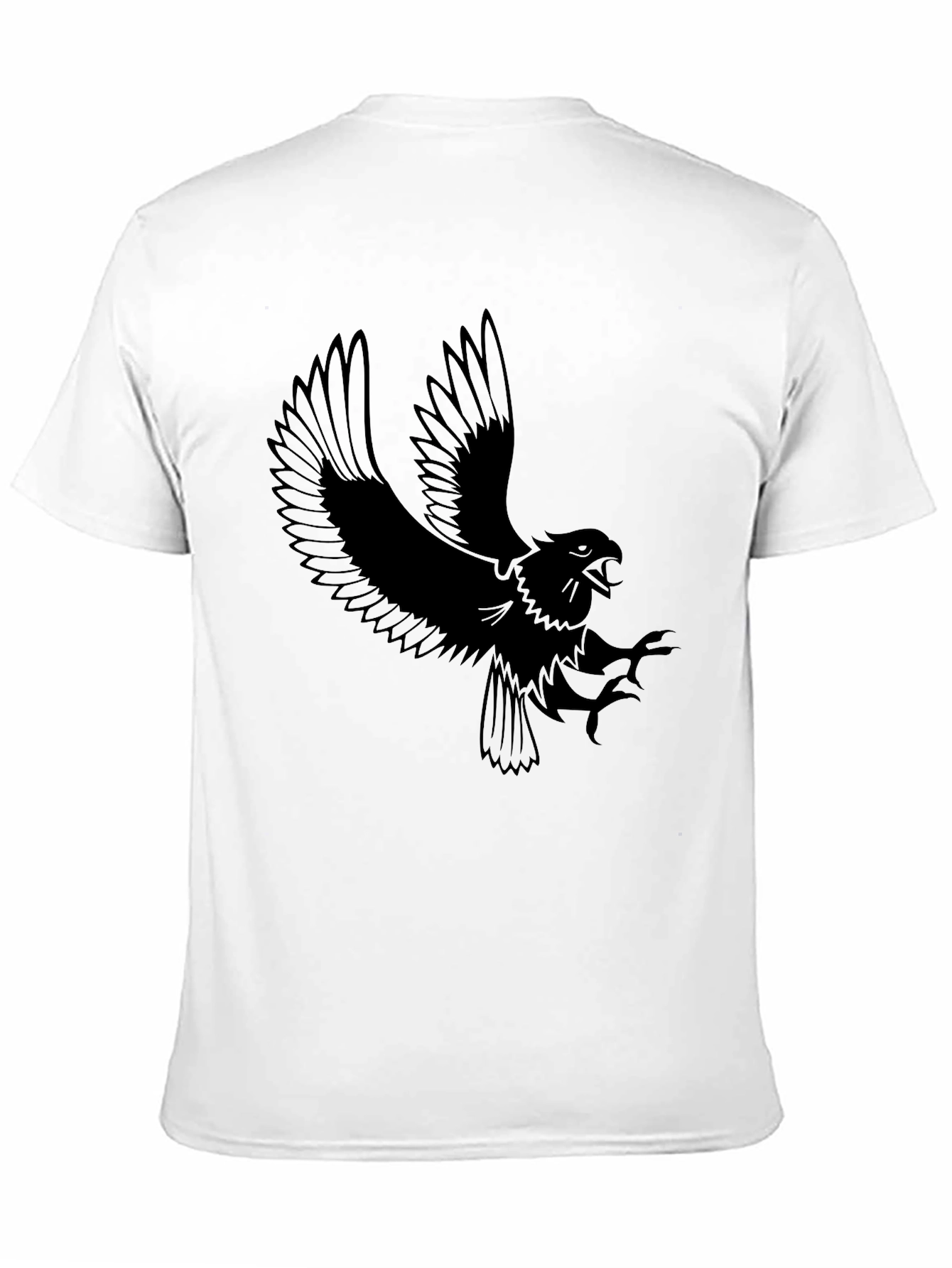 Mens Black Eagle Graphic Tee