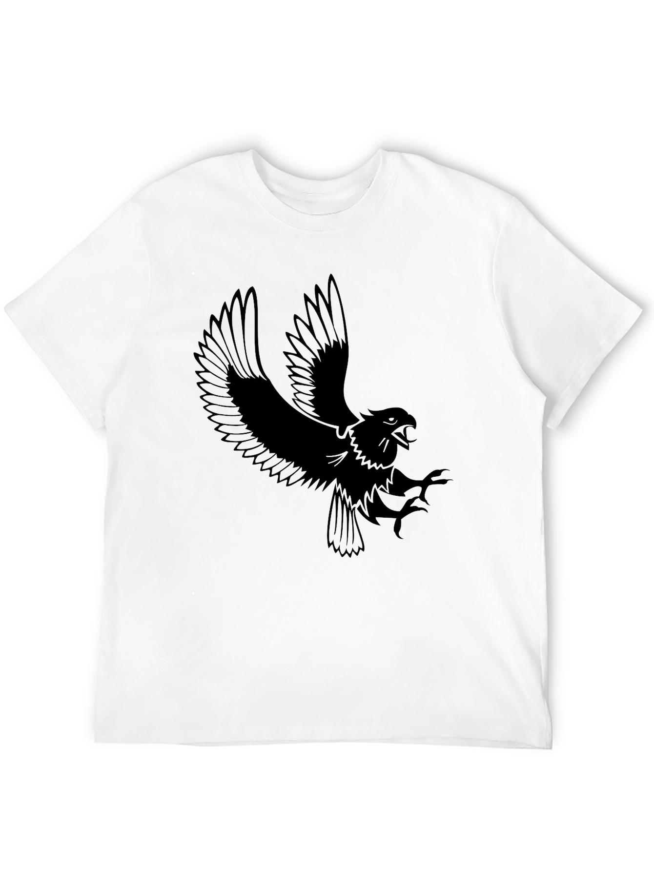 Mens Black Eagle Graphic Tee
