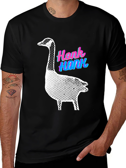 Honk Goose Graphic Tee - Quirky Animal Lover Shirt